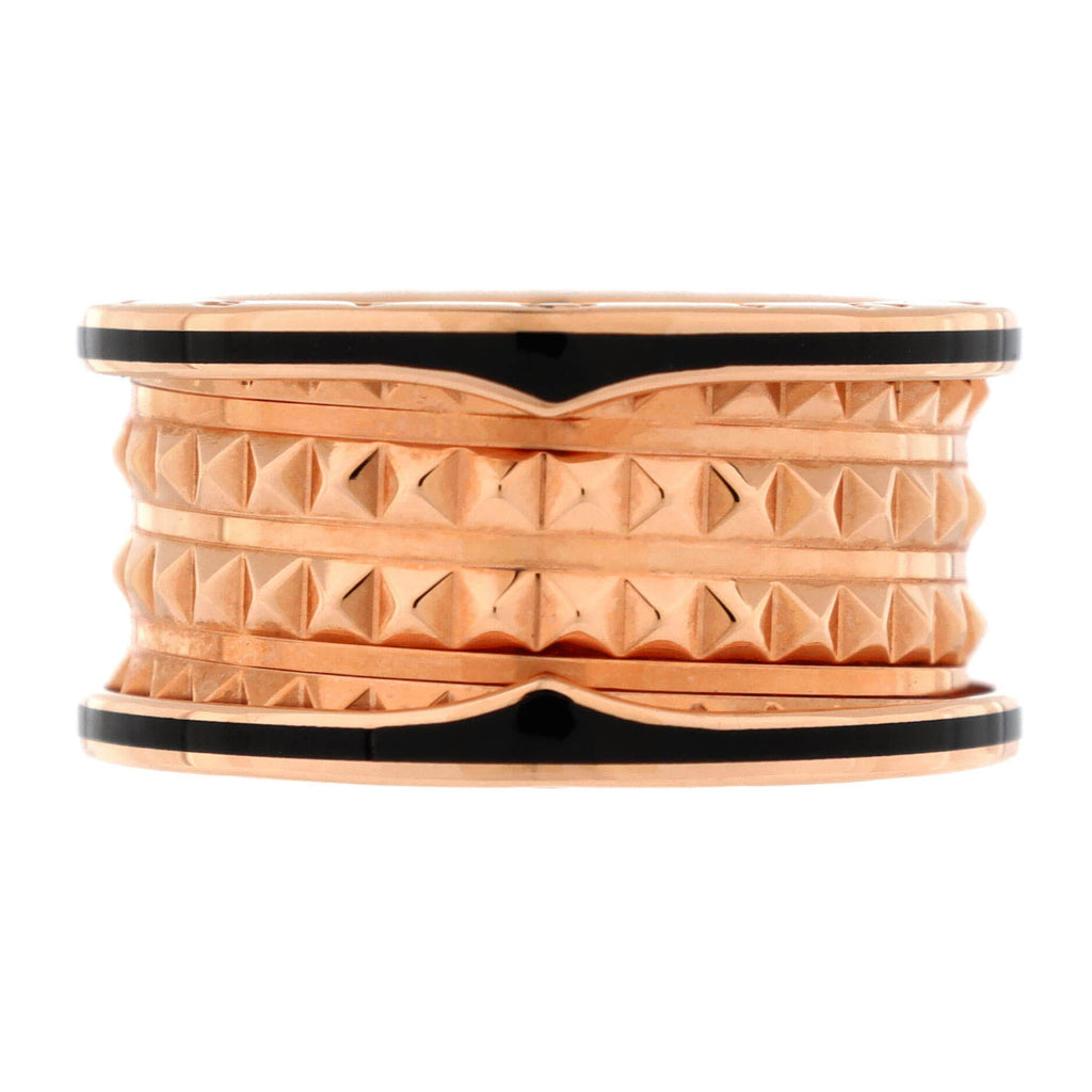 B.Zero1 Rock Four Band Ring 18K Rose Gold and Ceramic