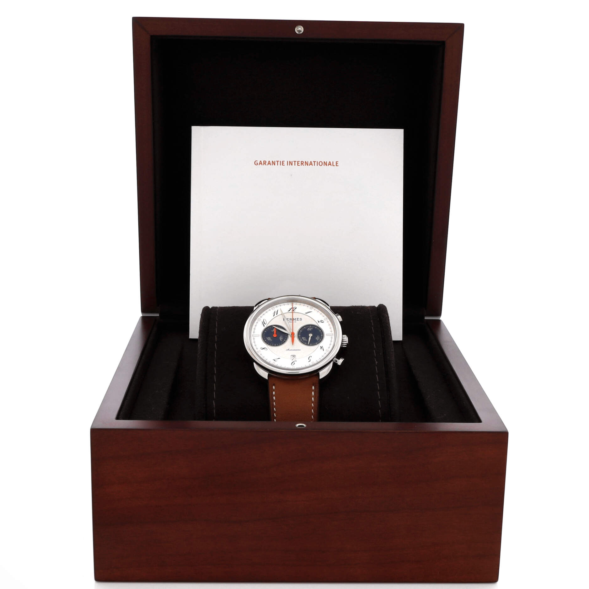 Arceau Chronograph Automatic Watch Stainless Steel and Leather 43