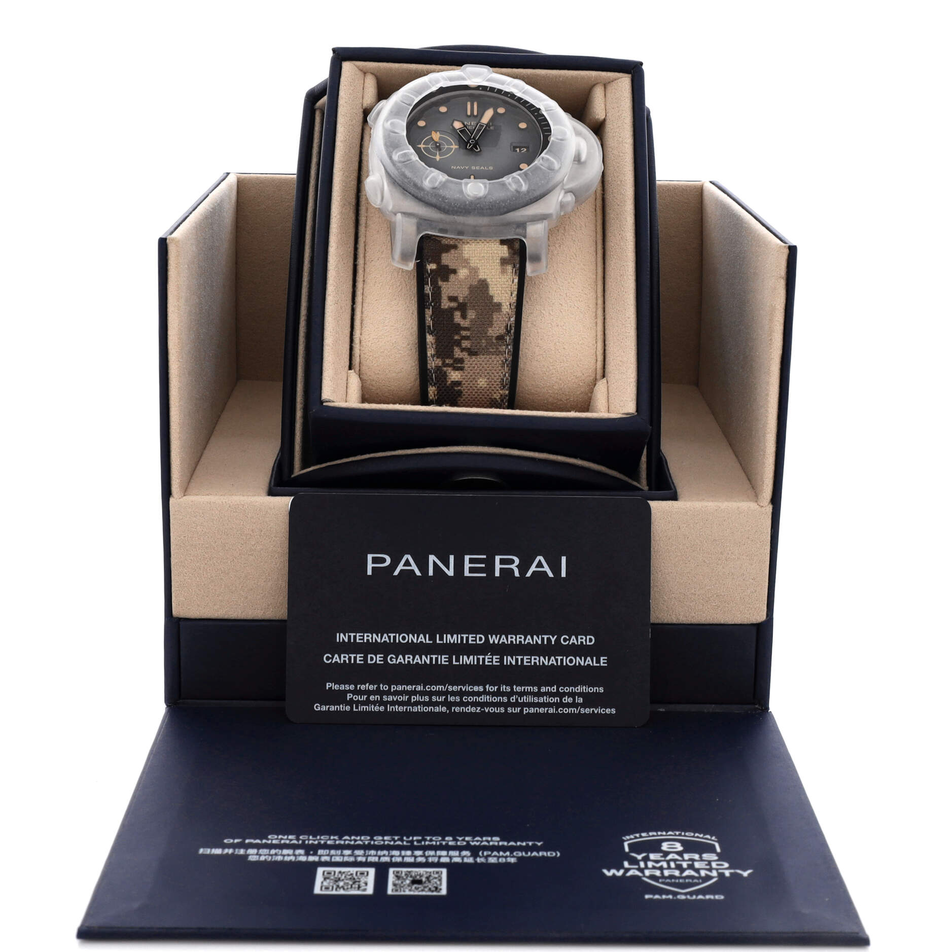 Submersible Navy Seals Titanio Limited Edition Automatic Watch Brushed Titanium with Carbotech 47