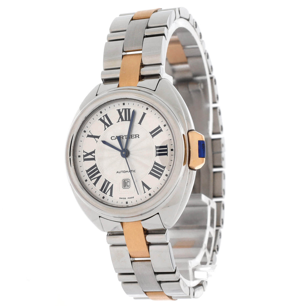 Cle de Cartier Automatic Watch Stainless Steel and Rose Gold 31
