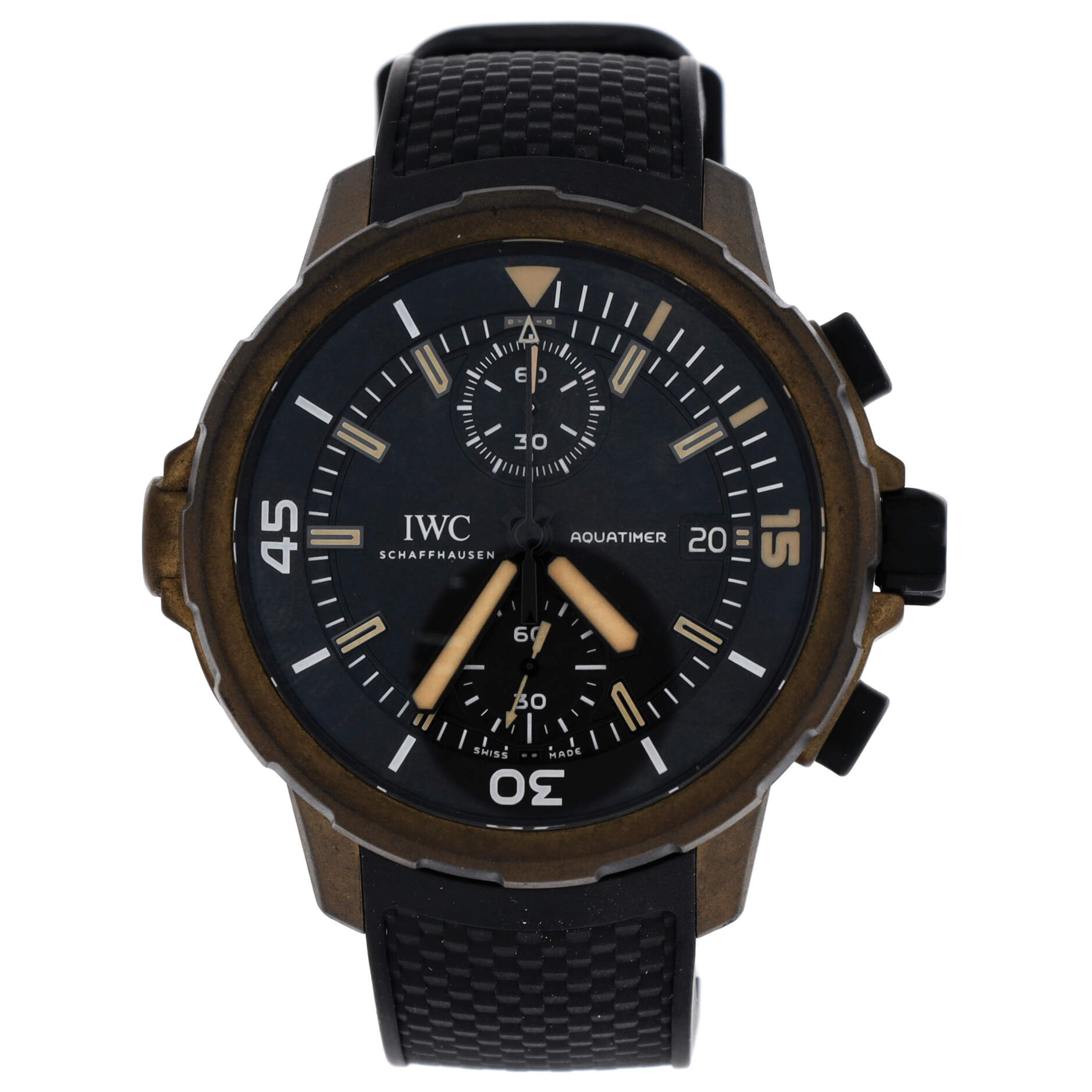 Aquatimer Expedition Charles Darwin Chronograph Automatic Watch Bronze and Rubber 44