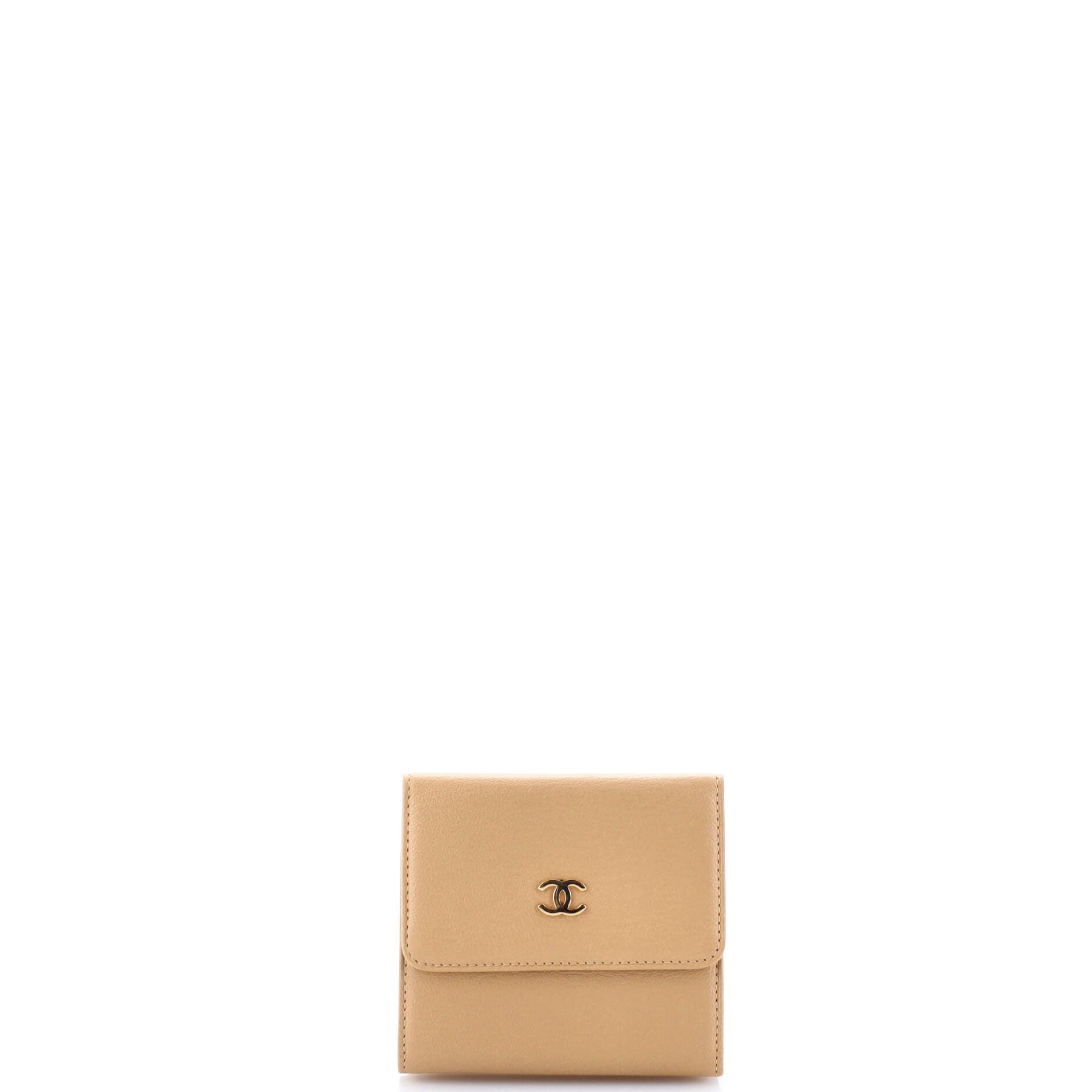 CC Trifold Flap Wallet Goatskin Small