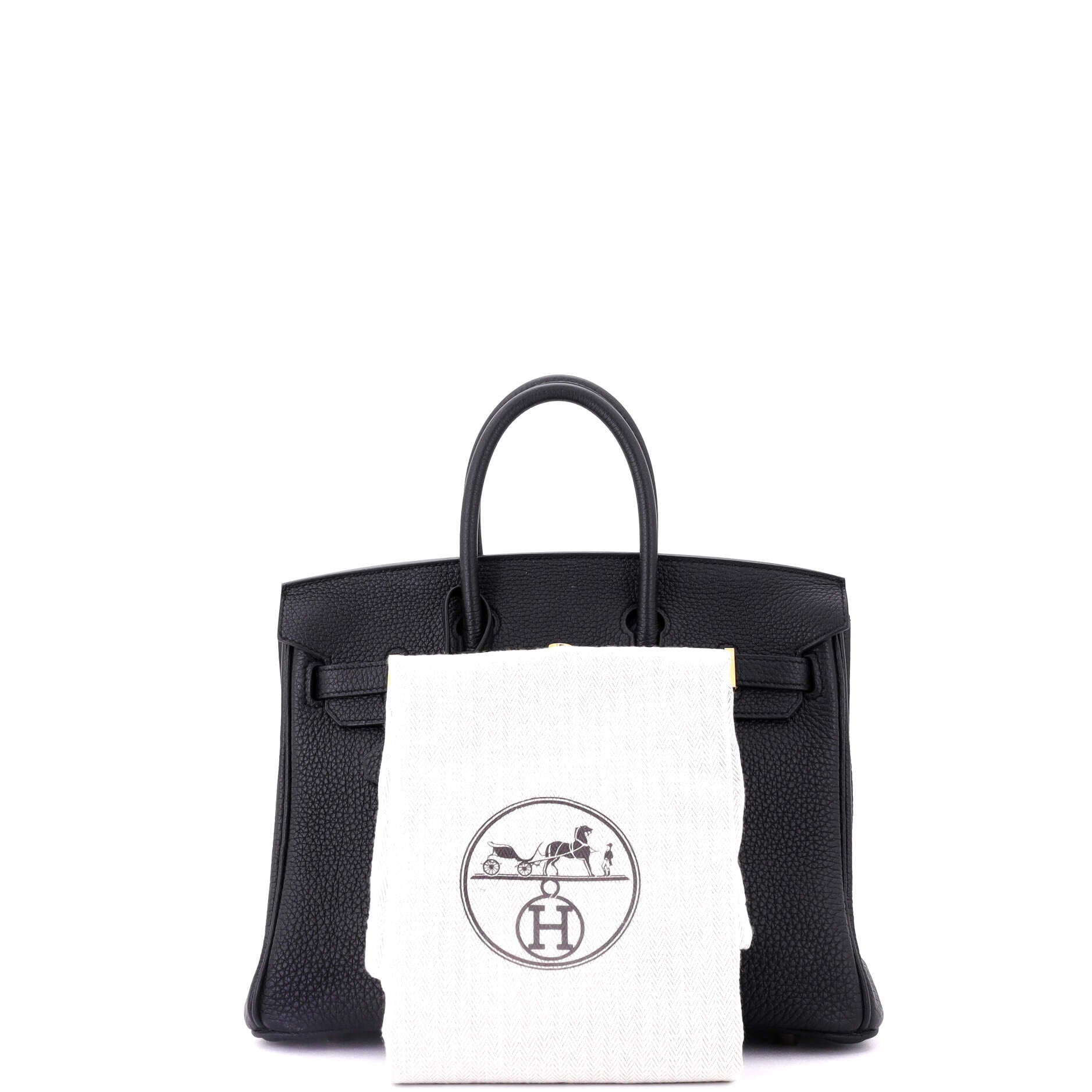 Birkin Handbag Noir Togo with Rose Gold Hardware 25