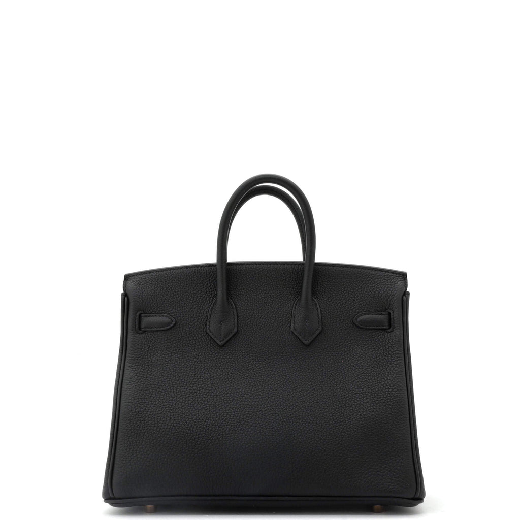 Birkin Handbag Noir Togo with Rose Gold Hardware 25