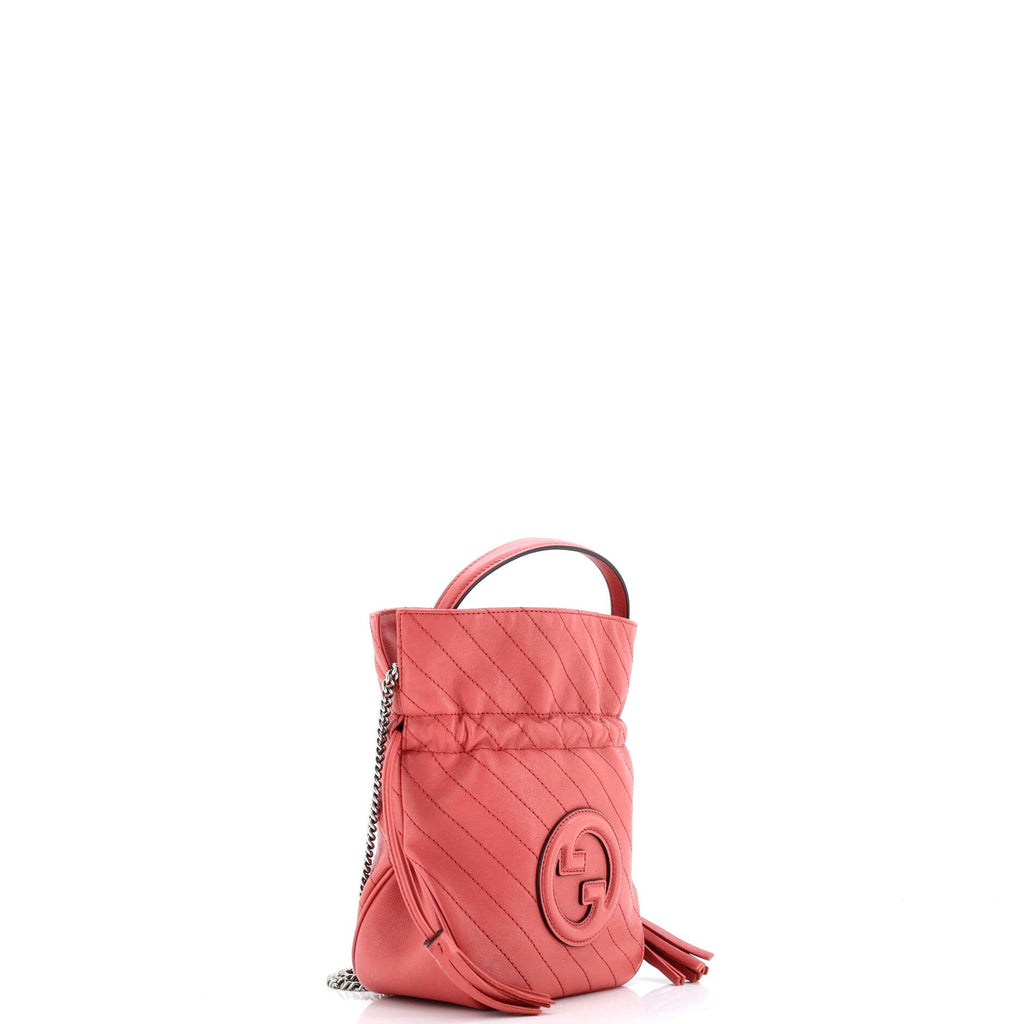 Blondie NM Bucket Bag Diagonal Quilted Leather Mini