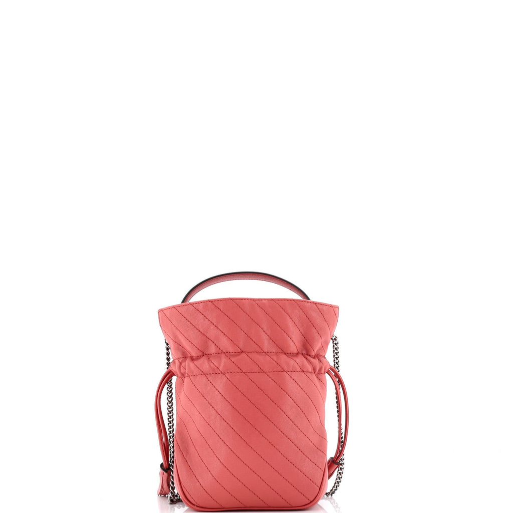 Blondie NM Bucket Bag Diagonal Quilted Leather Mini