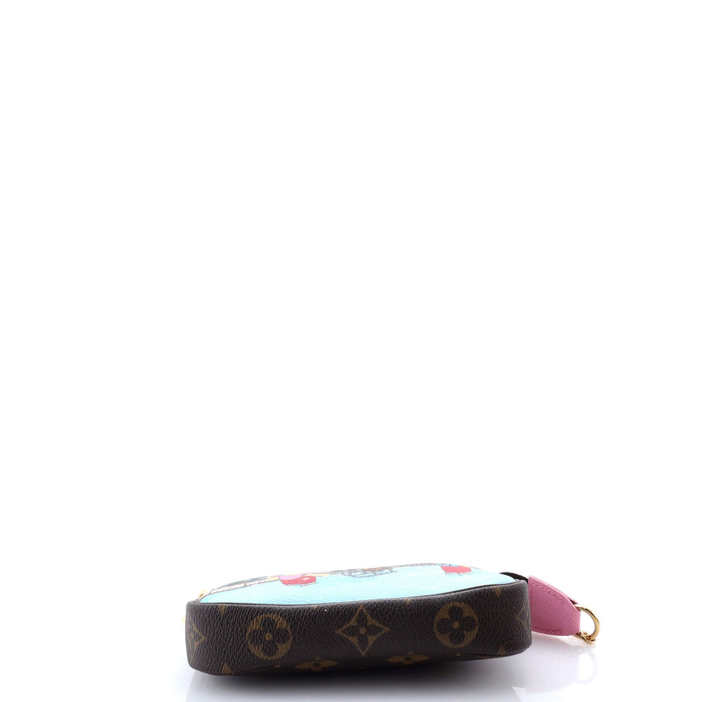 Pochette Accessoires Limited Edition Vivienne Xmas Monogram Canvas Mini