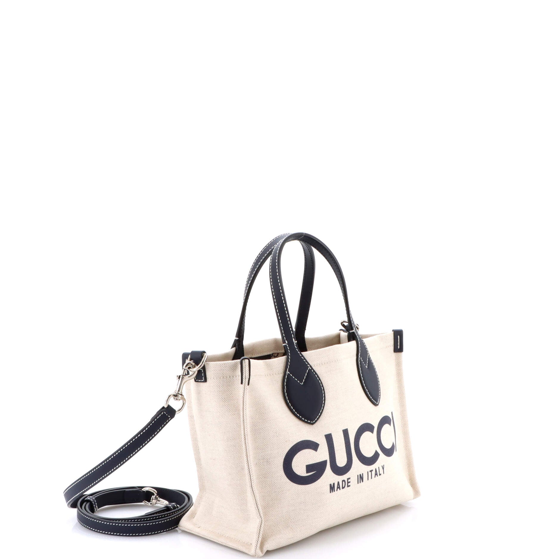 Logo Shopper Tote Printed Canvas Small