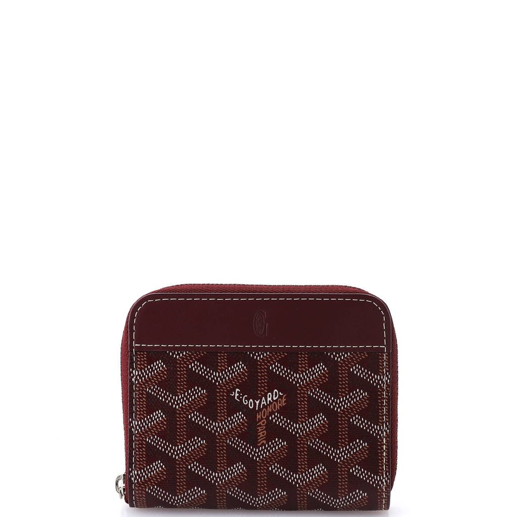 Matignon Zip Wallet Coated Canvas with Leather PM