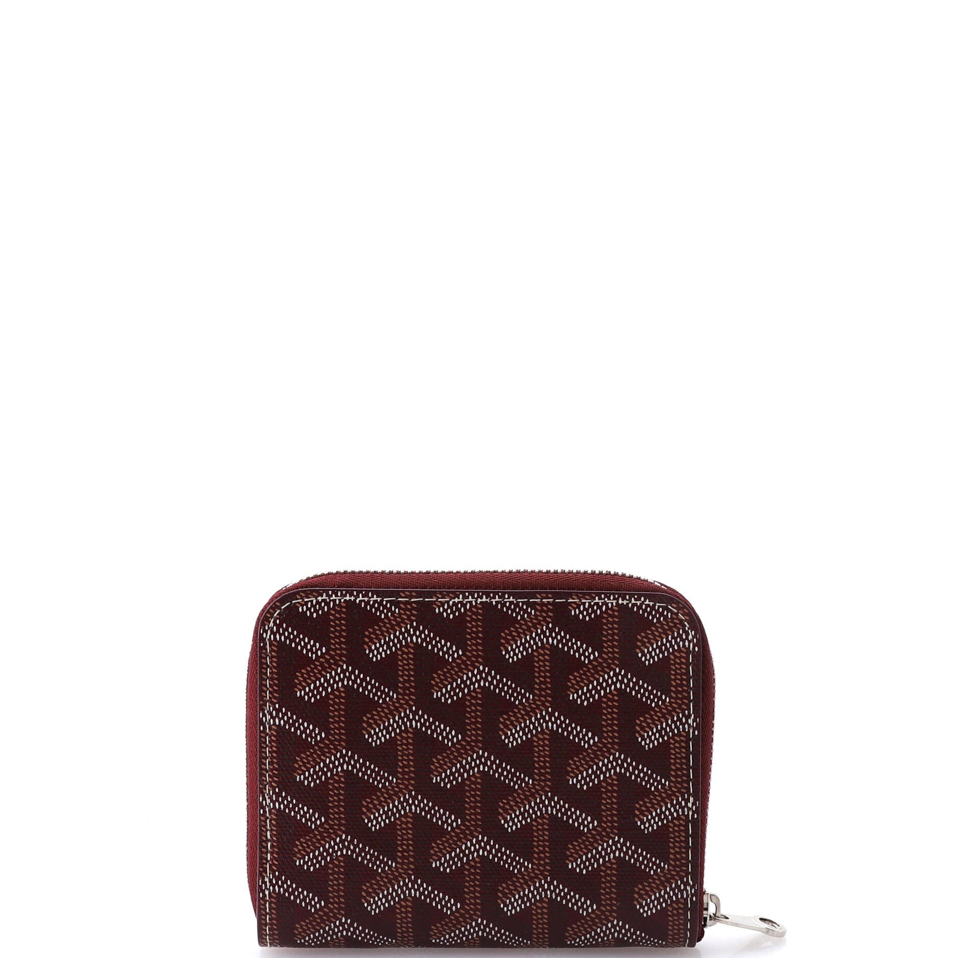 Matignon Zip Wallet Coated Canvas with Leather PM