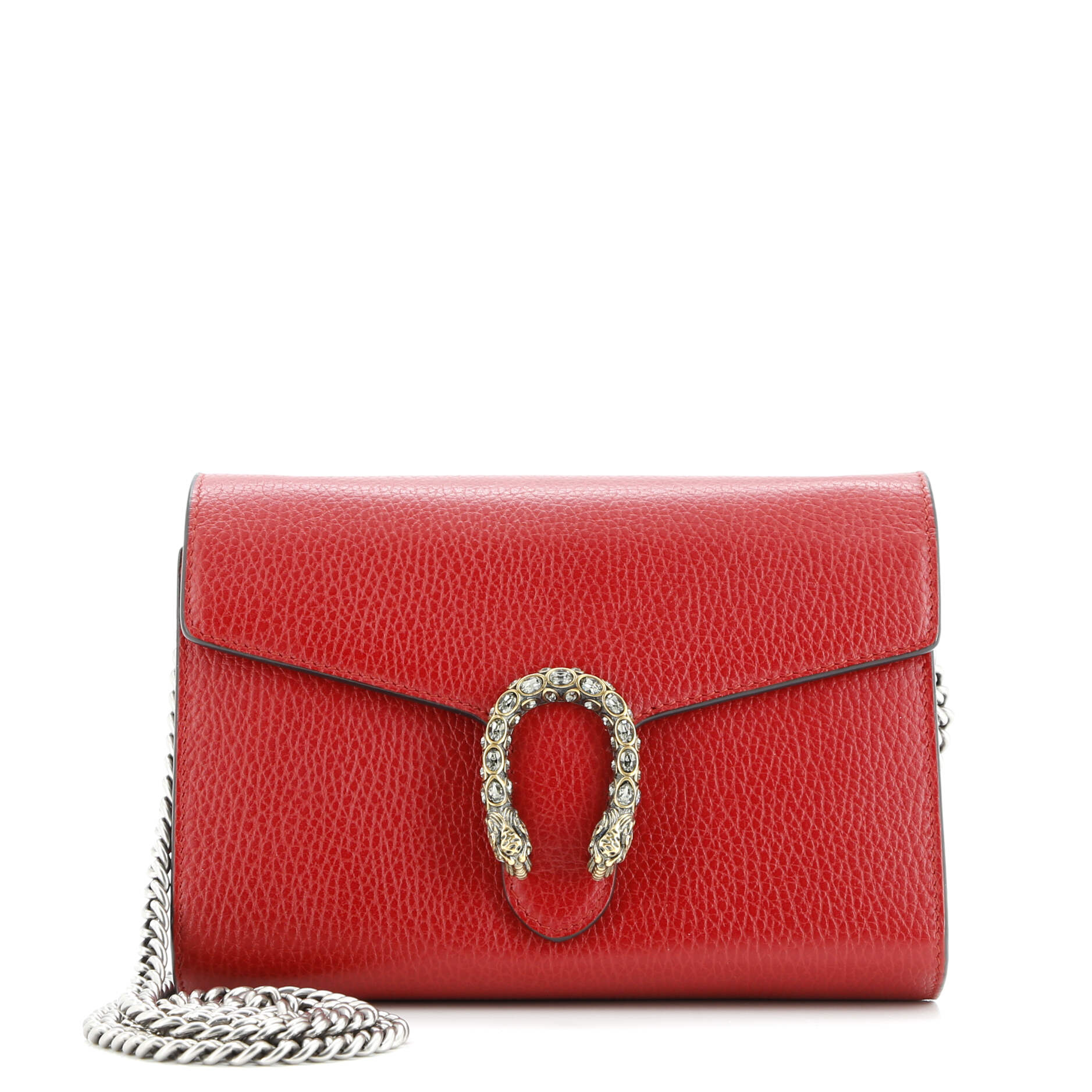 Dionysus Chain Wallet Leather with Embellished Detail Small