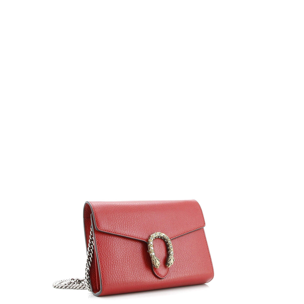 Dionysus Chain Wallet Leather with Embellished Detail Small