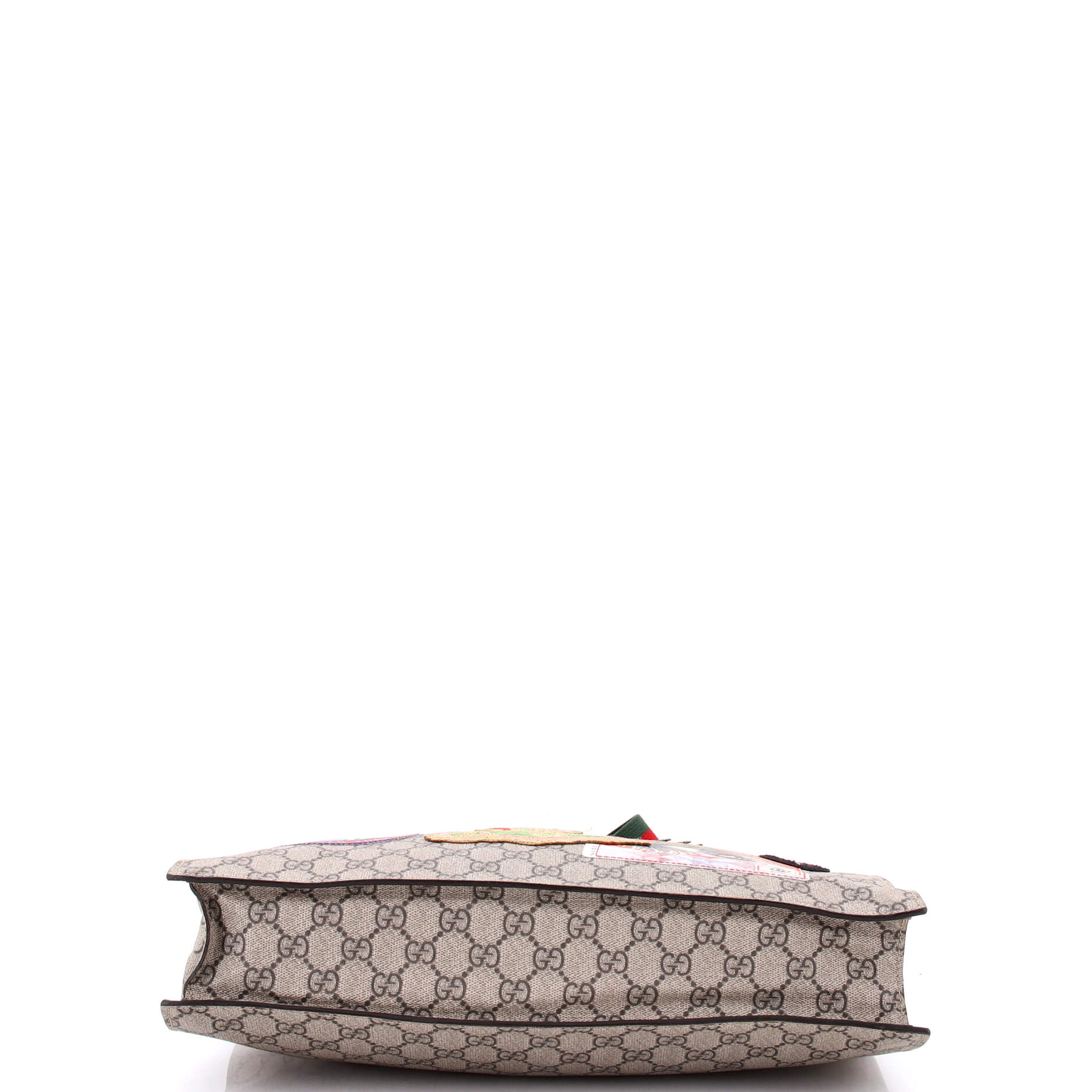 Courrier Convertible Soft Open Tote GG Coated Canvas with Applique North South