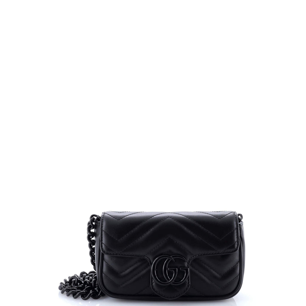 GG Marmont Flap Belt Bag Matelasse Leather
