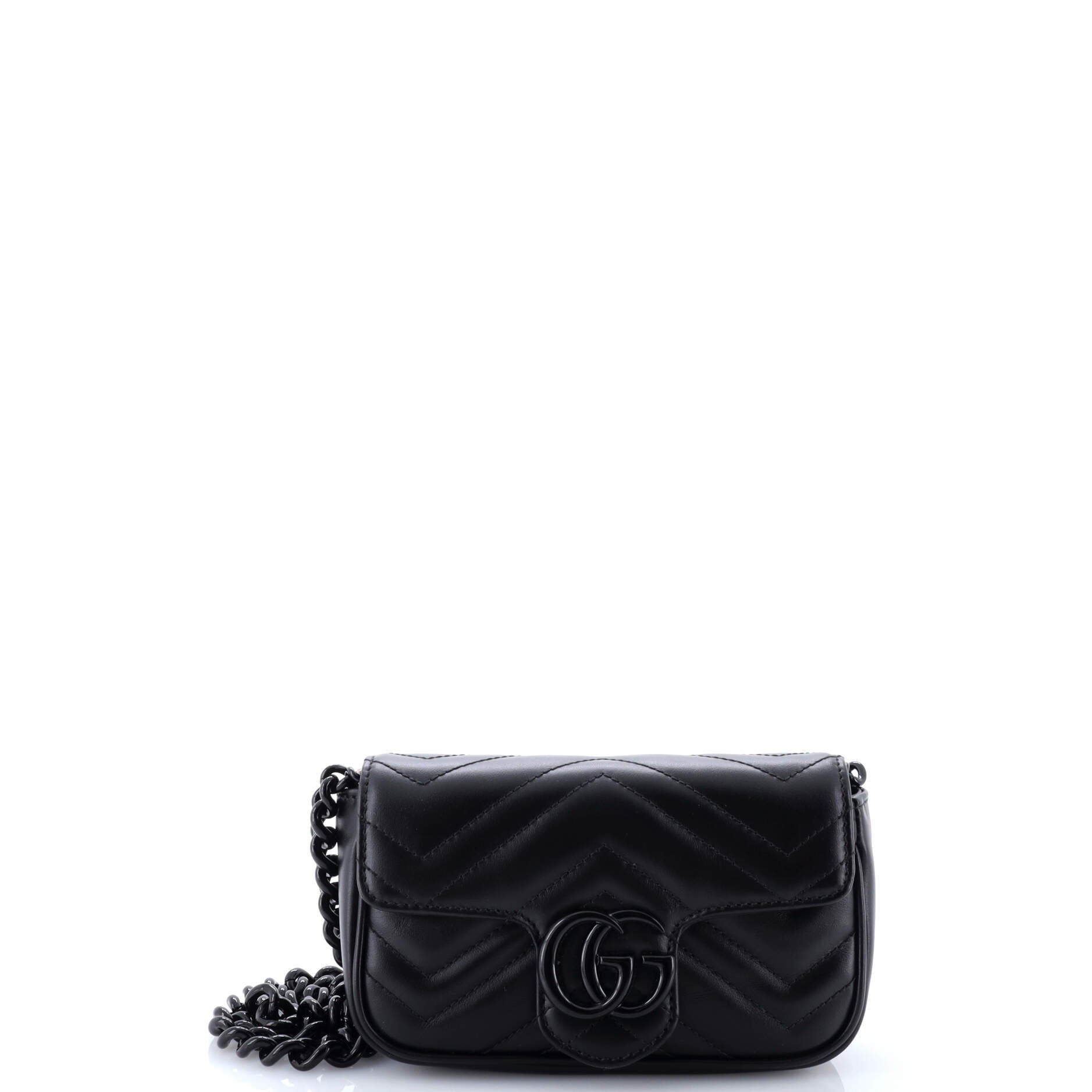 GG Marmont Flap Belt Bag Matelasse Leather