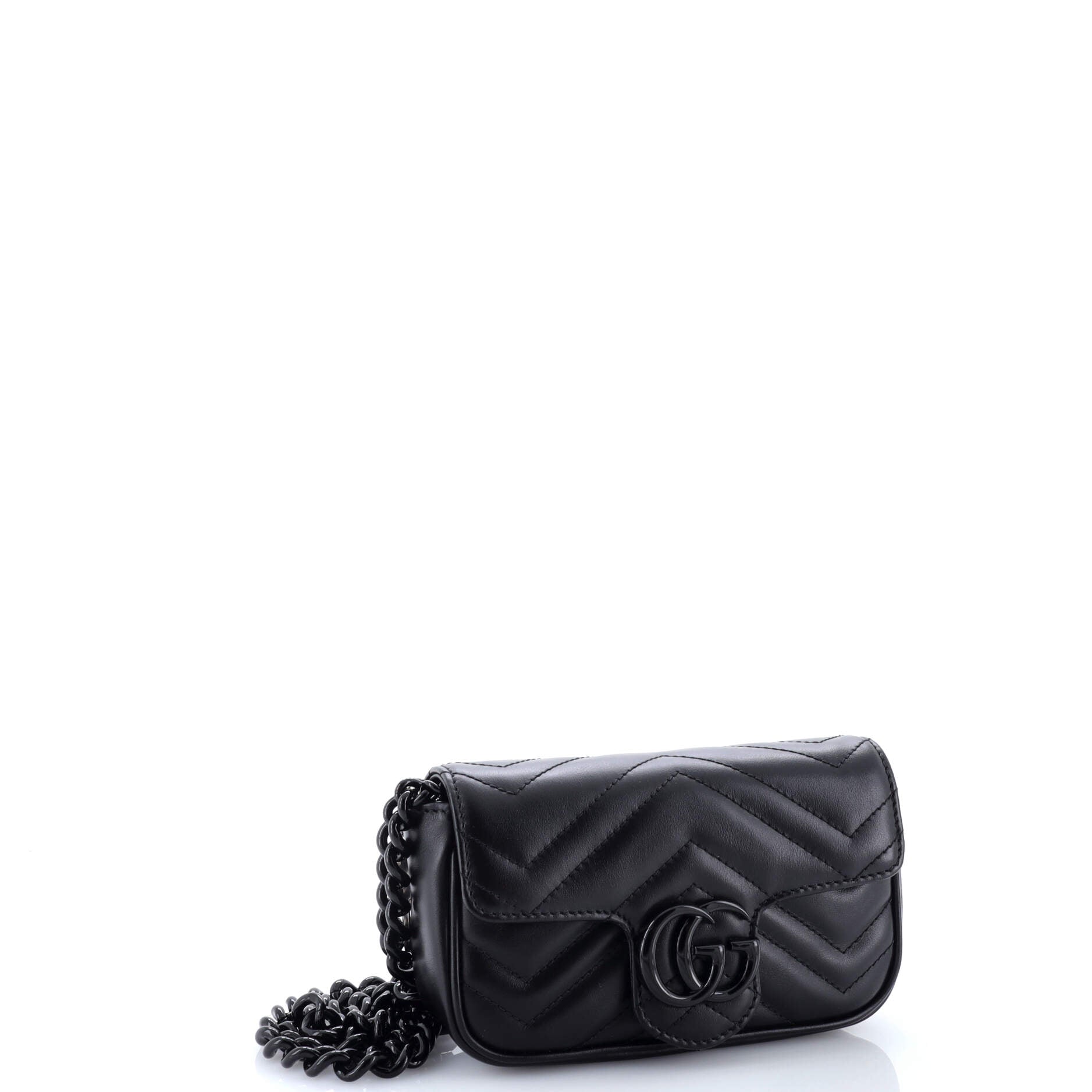 GG Marmont Flap Belt Bag Matelasse Leather