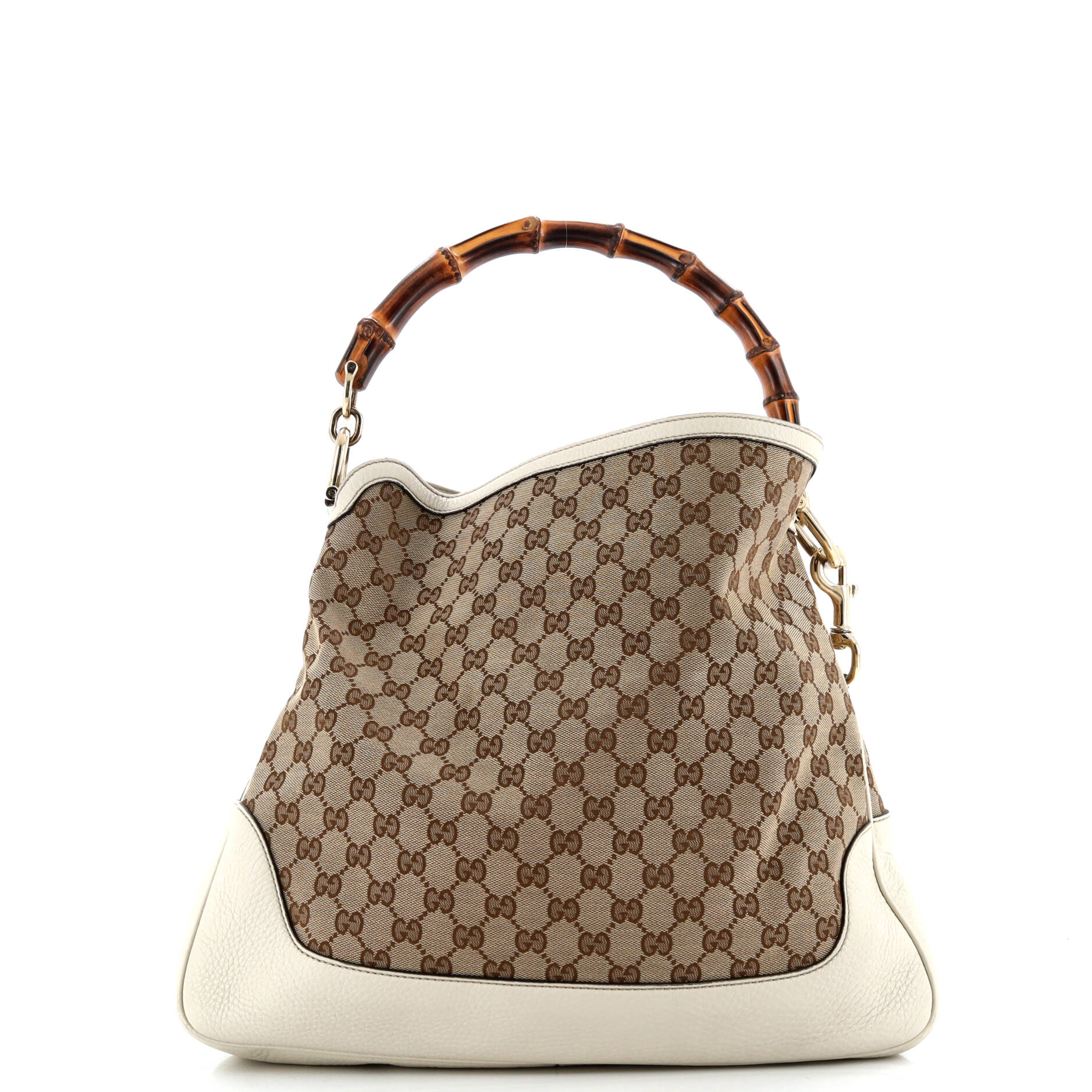 Diana Bamboo Shoulder Bag GG Canvas Medium