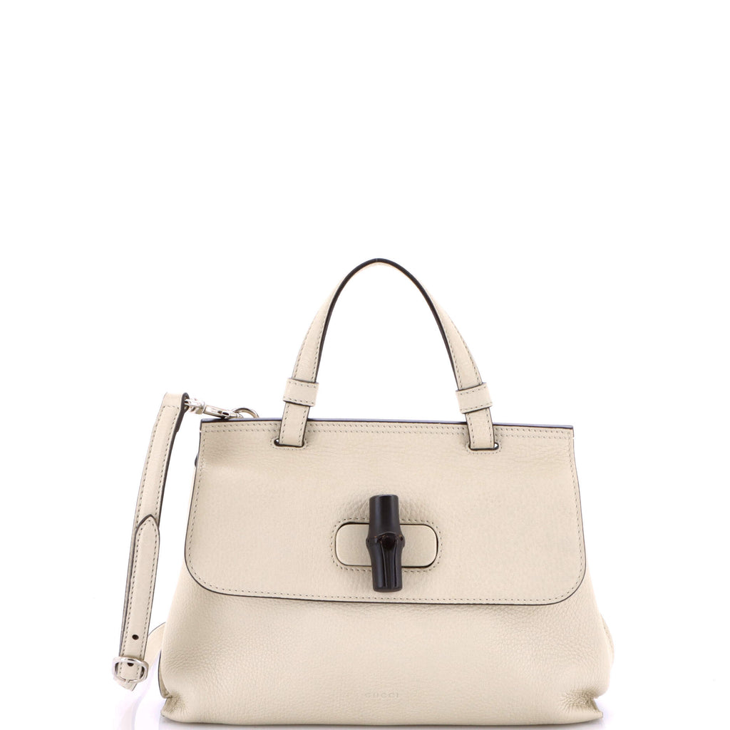 Bamboo Daily Top Handle Bag Leather Small