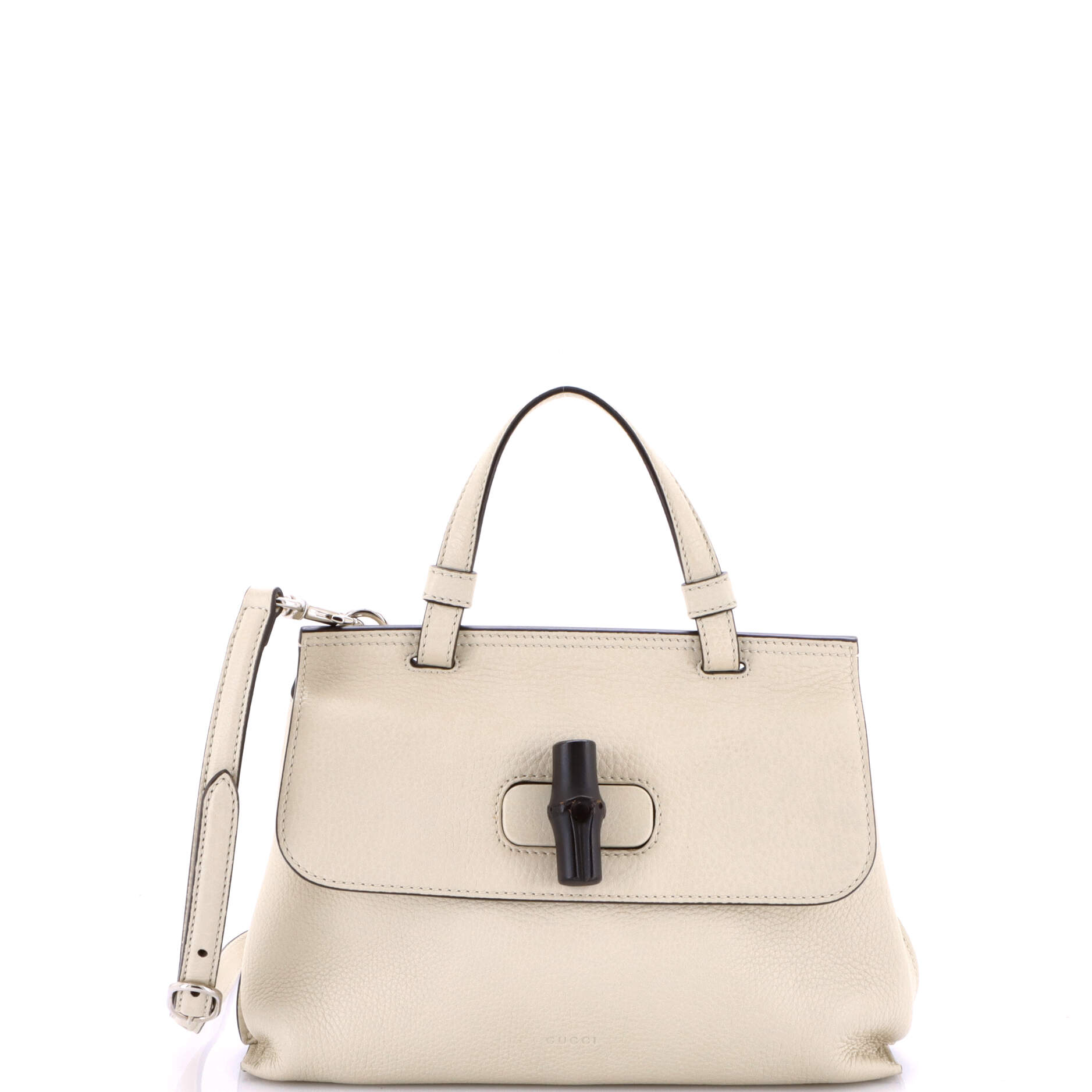 Bamboo Daily Top Handle Bag Leather Small