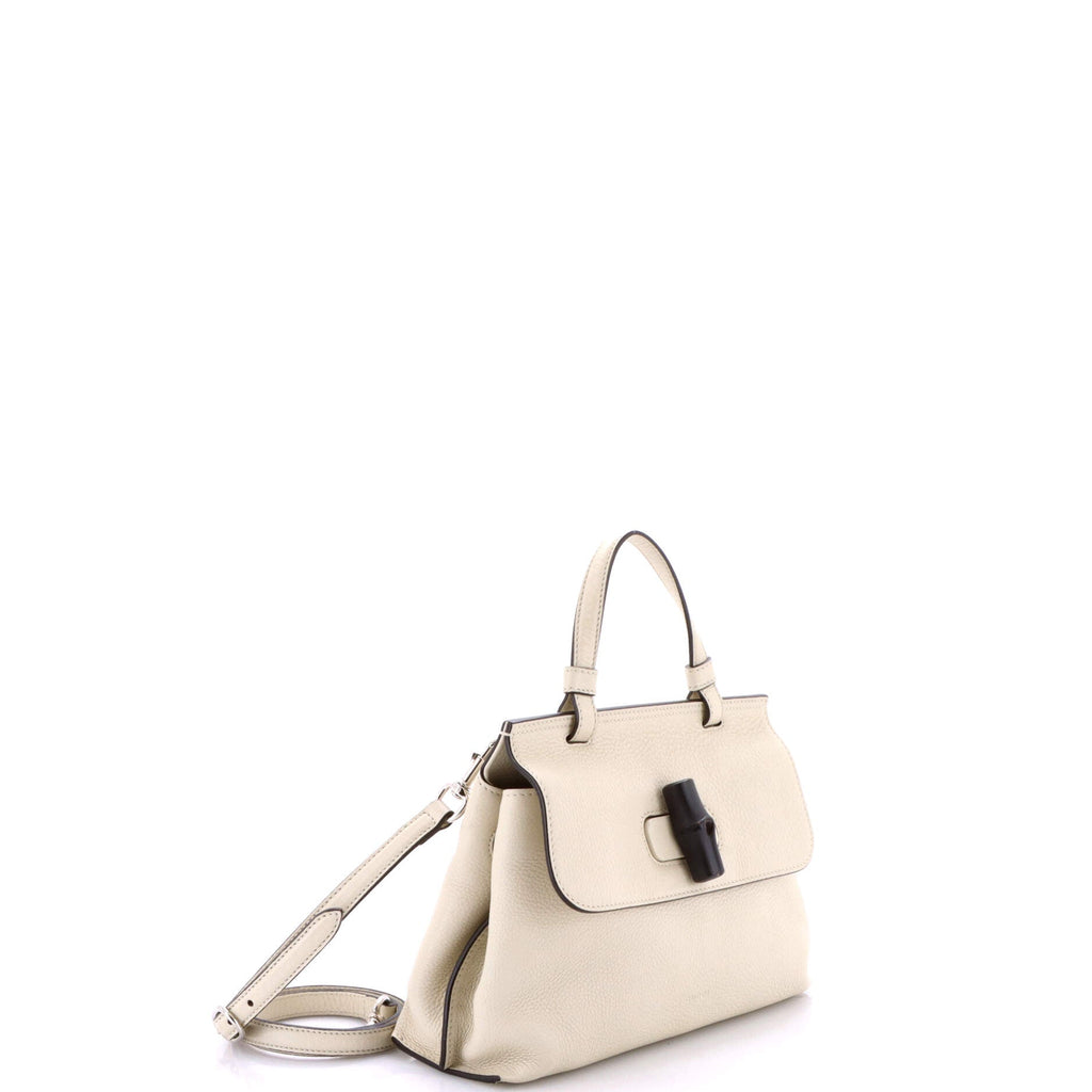 Bamboo Daily Top Handle Bag Leather Small