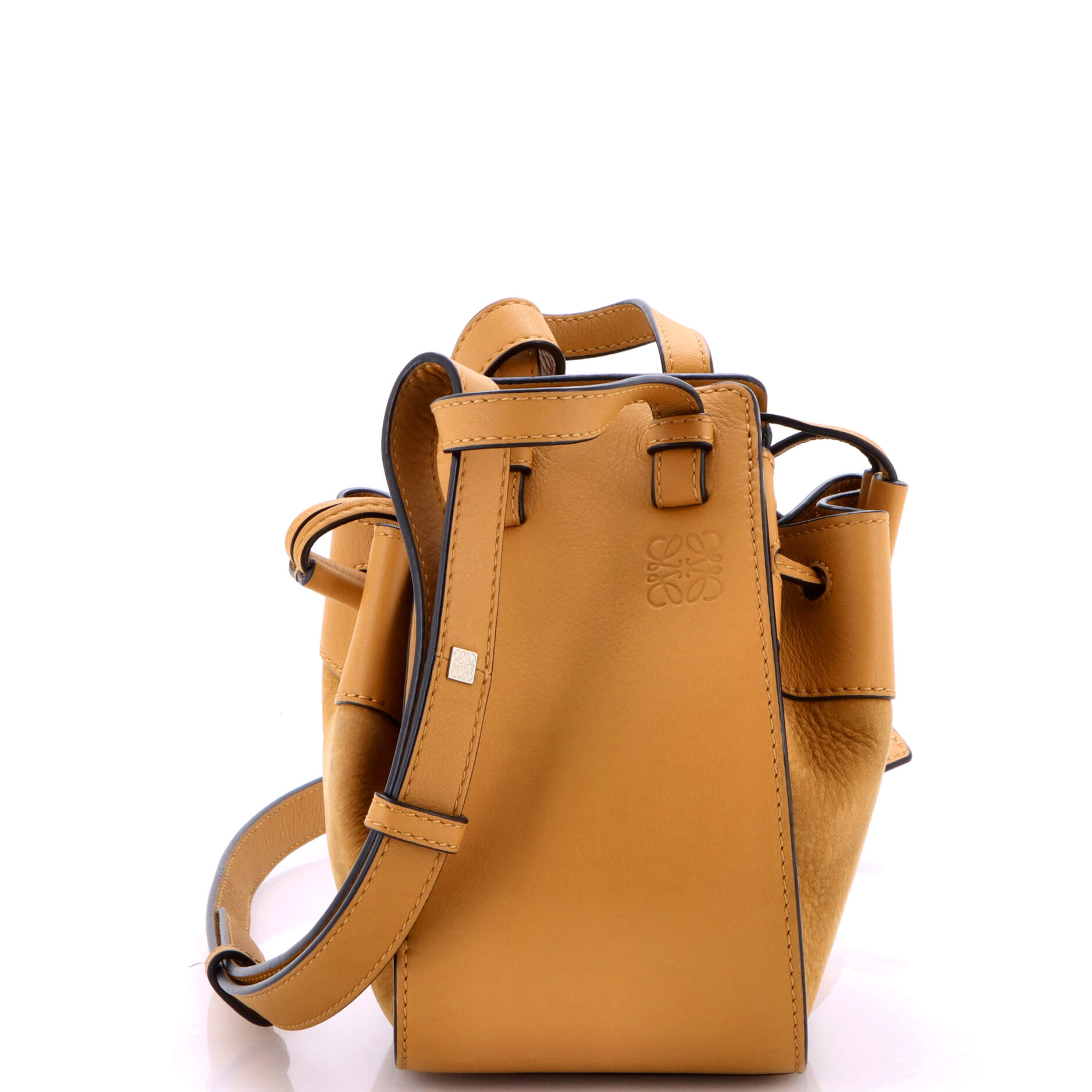 Hammock Bag Leather and Suede Mini