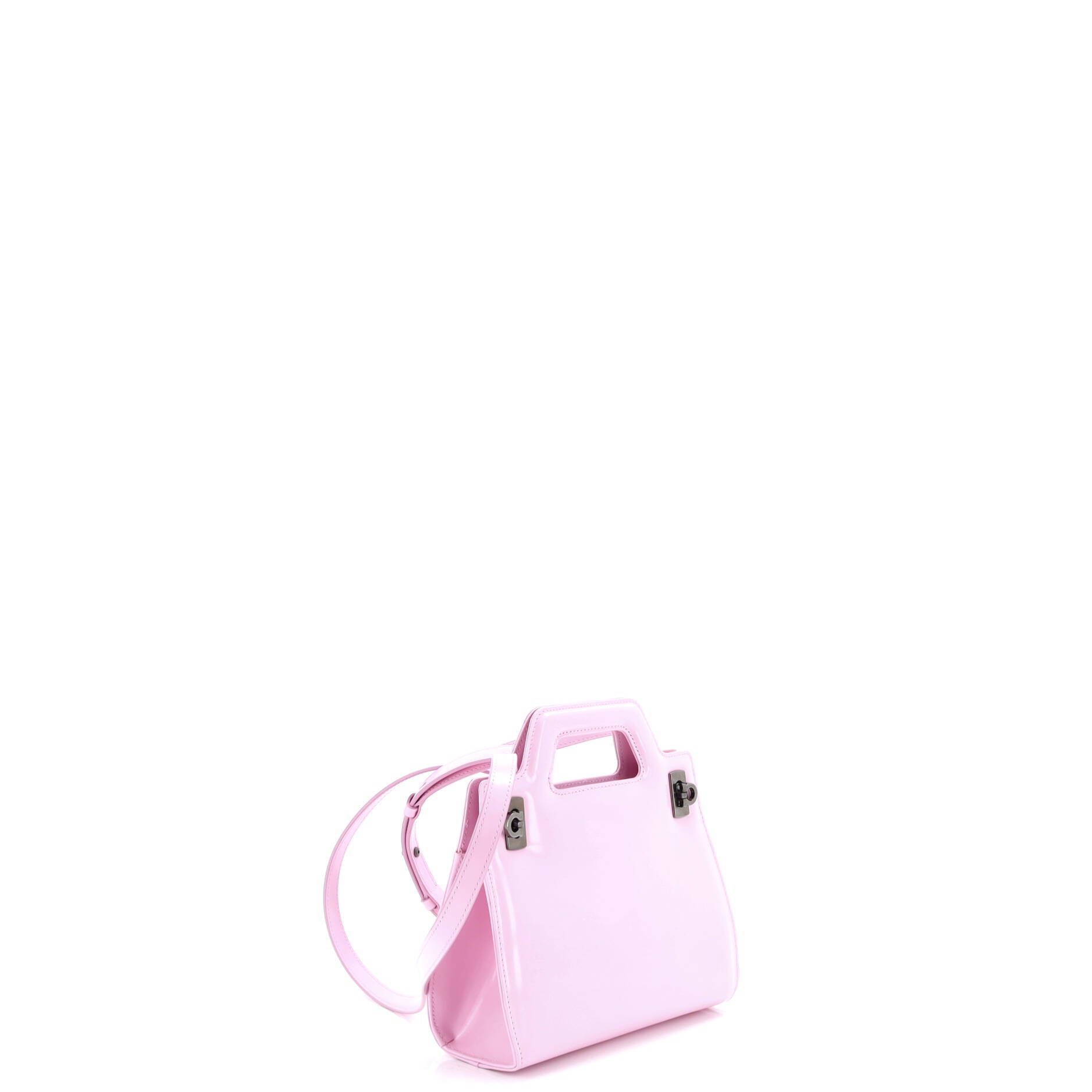 Wanda Top Handle Shoulder Bag Leather Mini