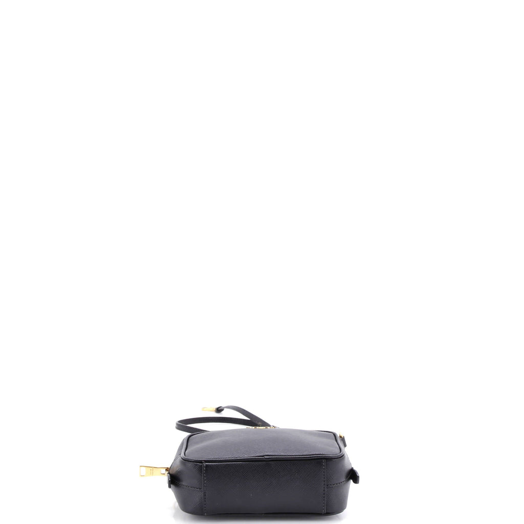 Zip Crossbody Bag Saffiano Leather Mini