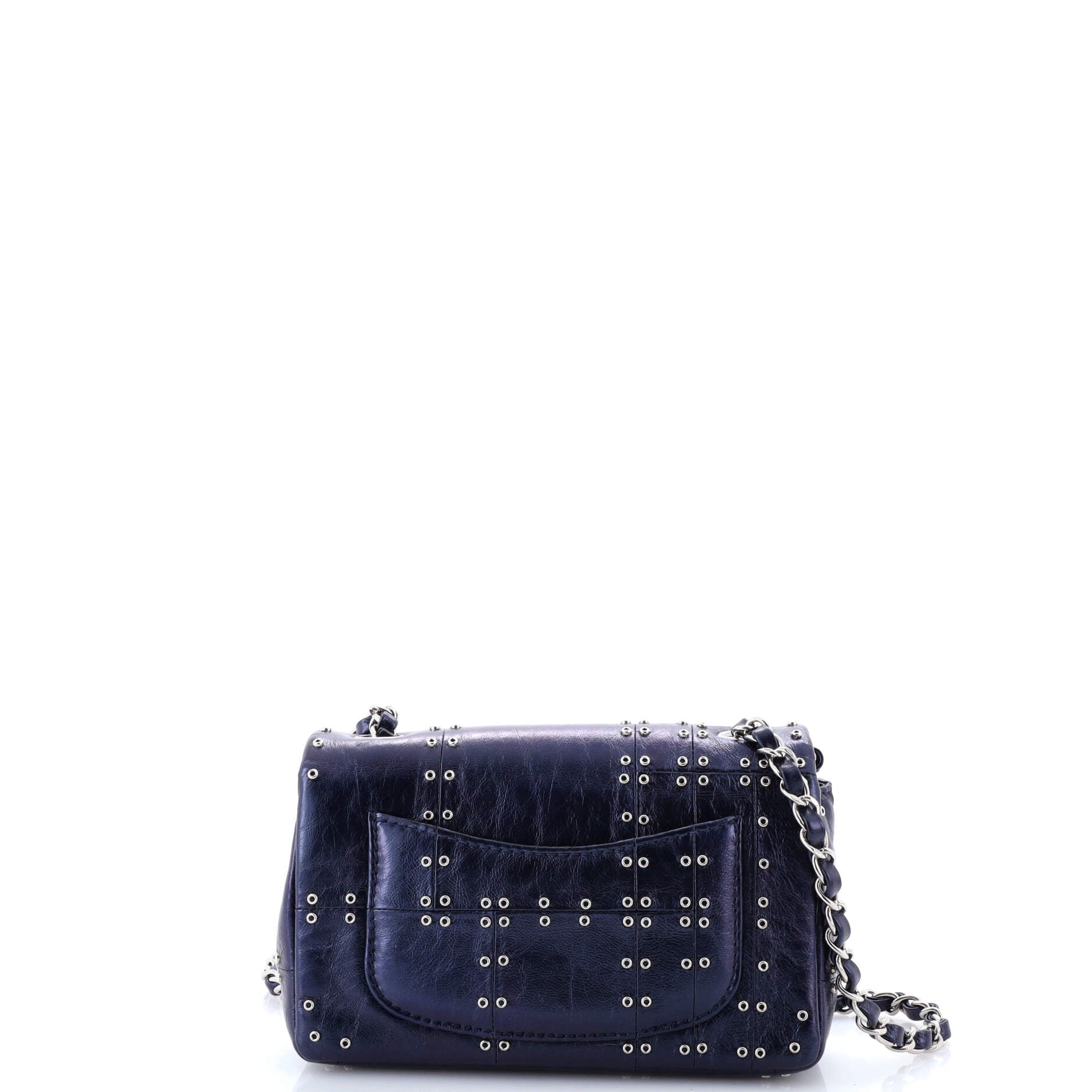Airlines Classic Single Flap Bag Grommet Studded Calfskin Mini