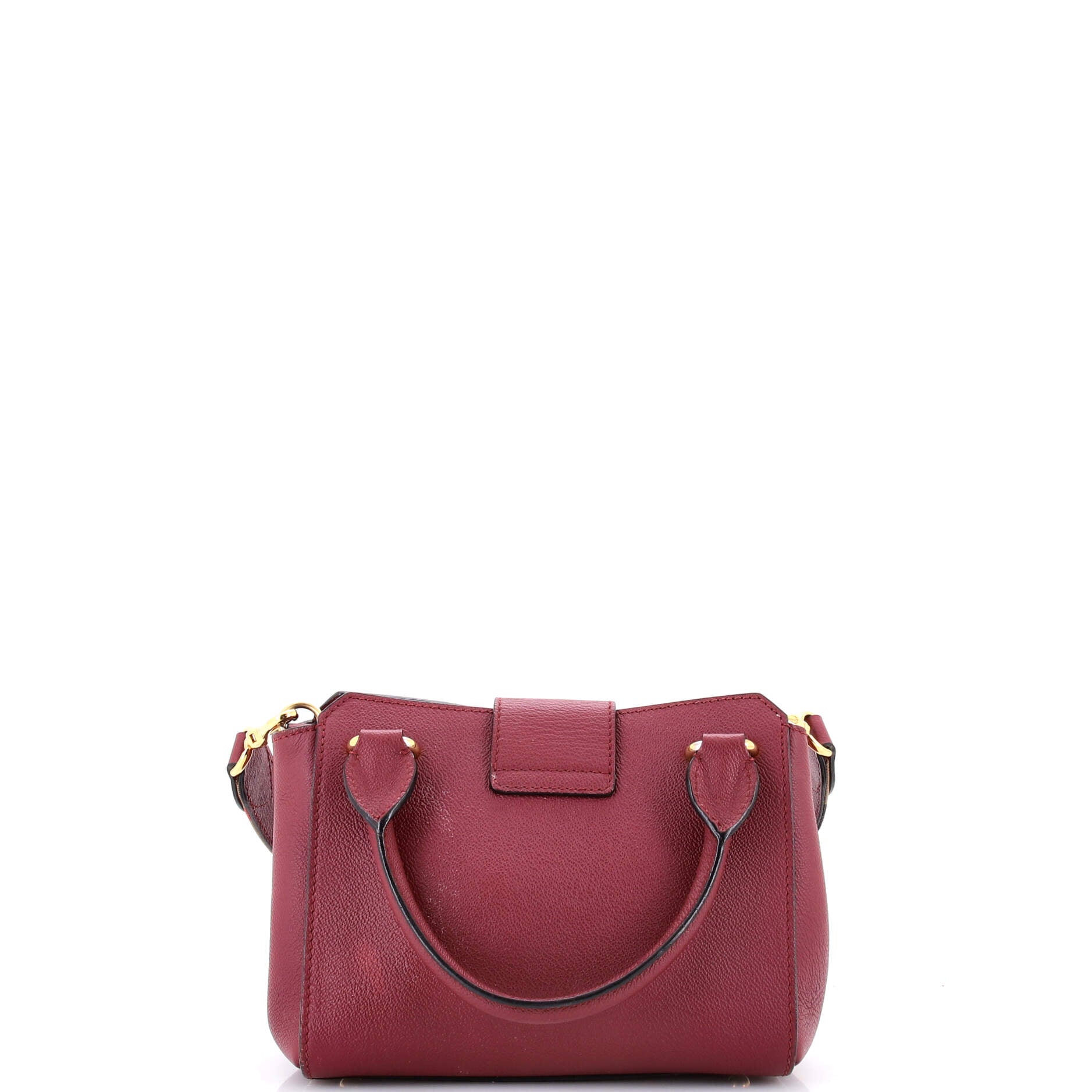 Buckle Tote Leather Small