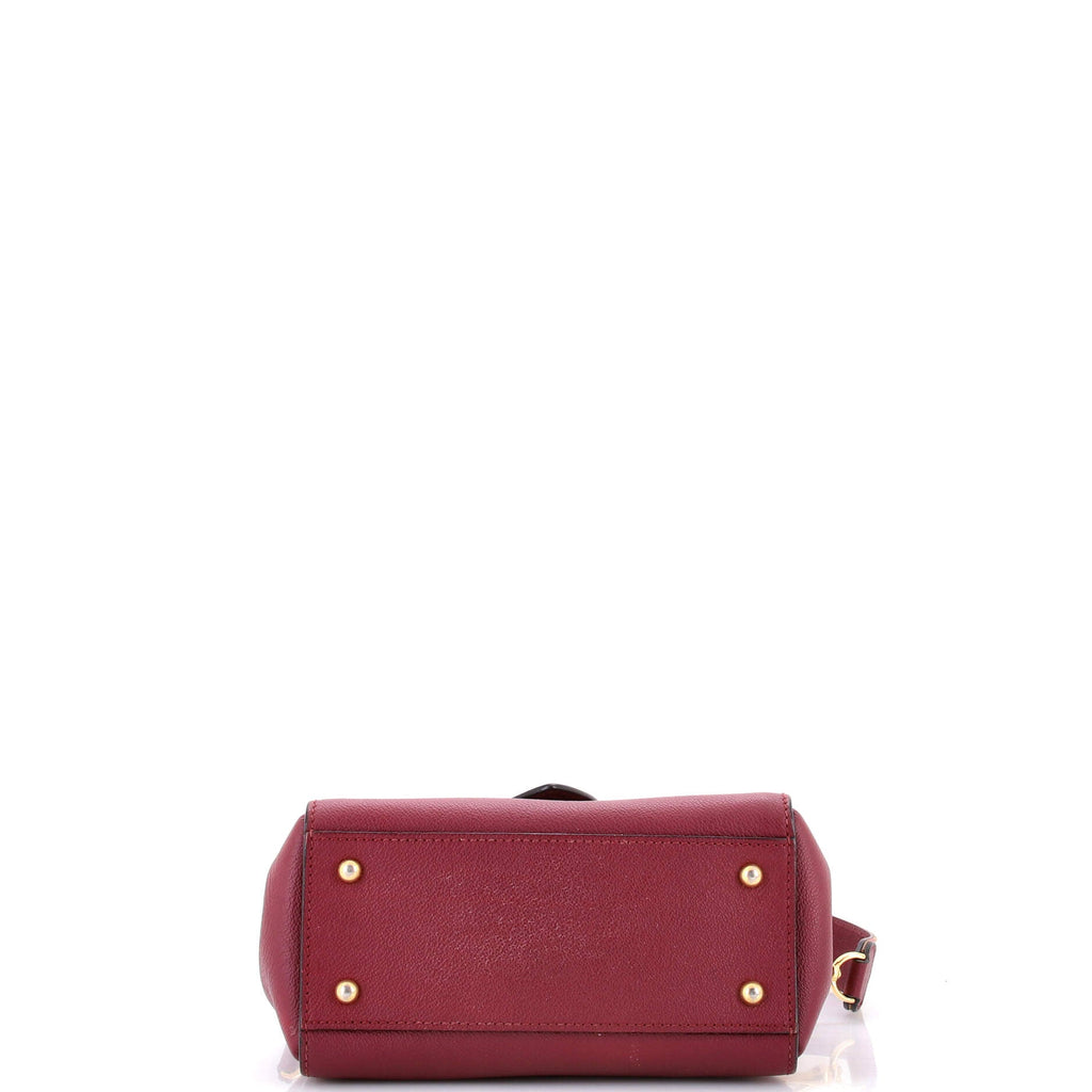 Buckle Tote Leather Small