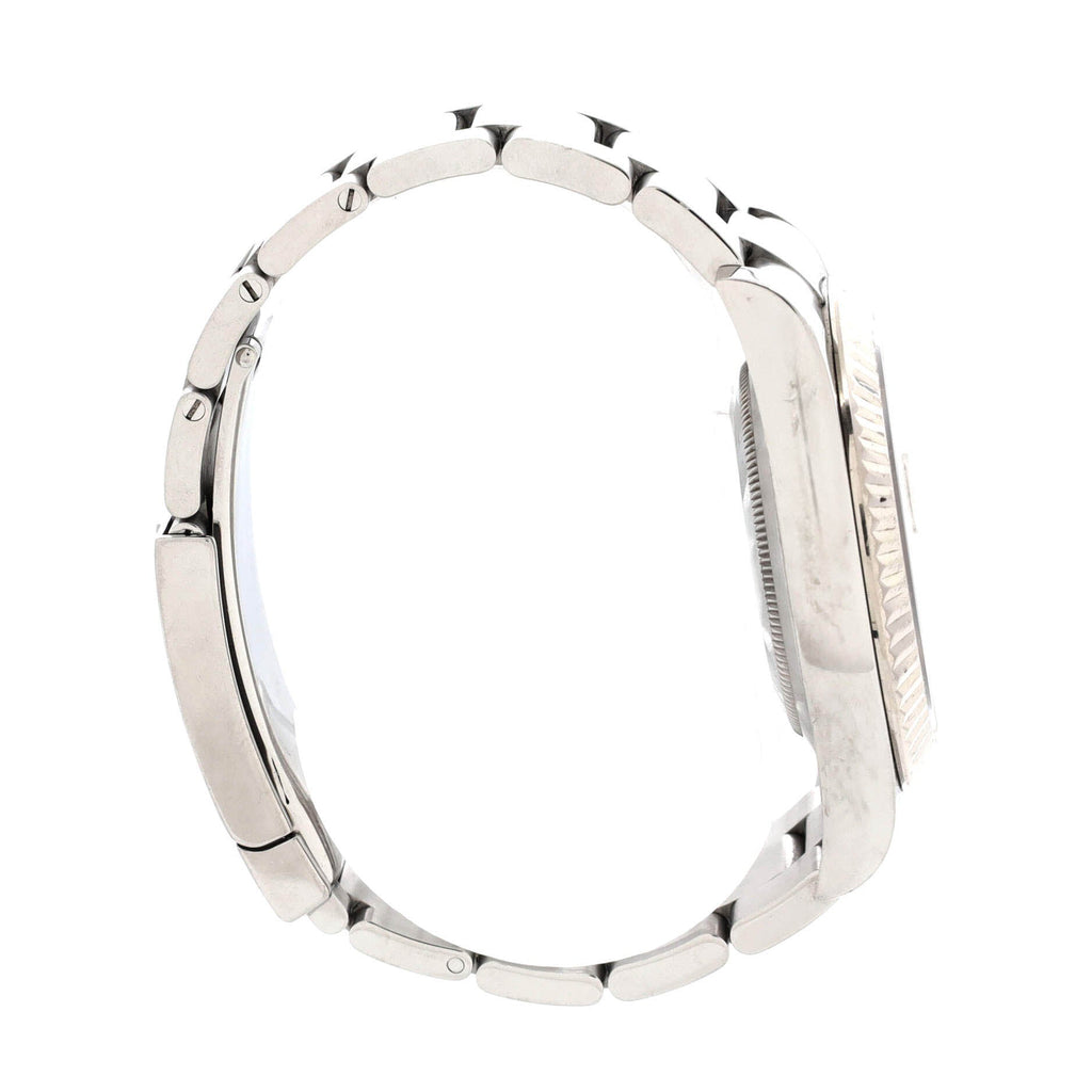 Oyster Perpetual Datejust II Automatic Watch Stainless Steel and White Gold with Diamond Markers 41