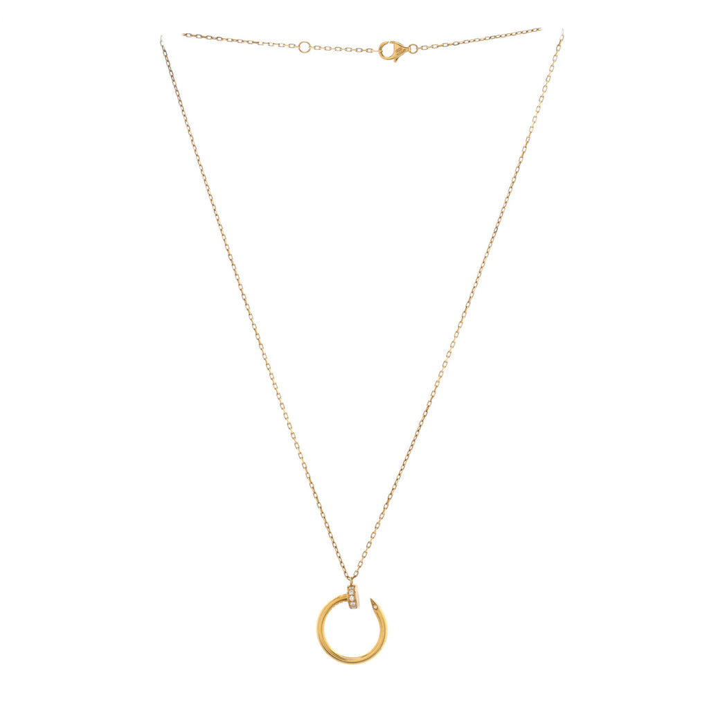 Juste un Clou Pendant Necklace 18K Yellow Gold with Diamonds