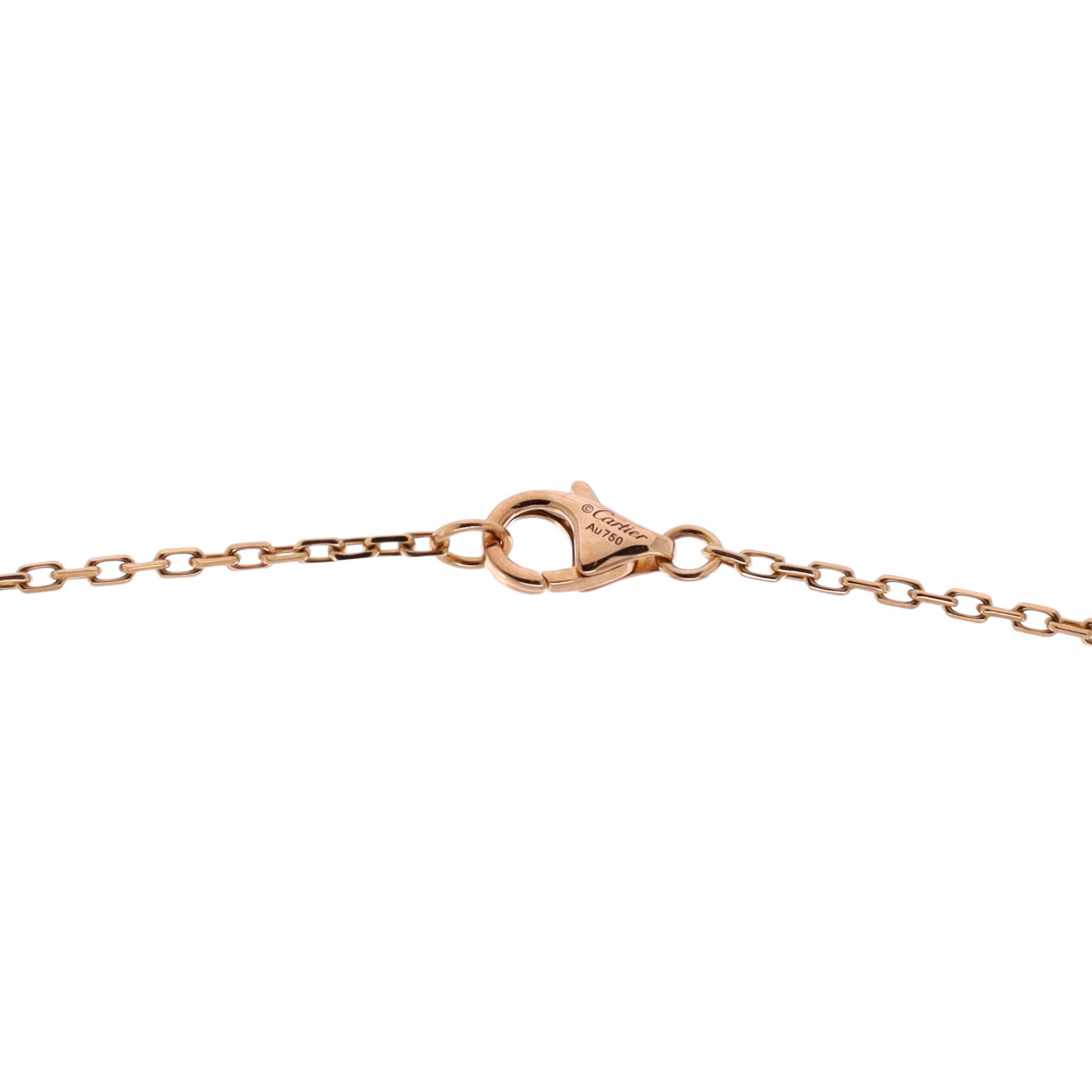 Love Interlocking Pave Necklace 18K Rose Gold and Diamonds