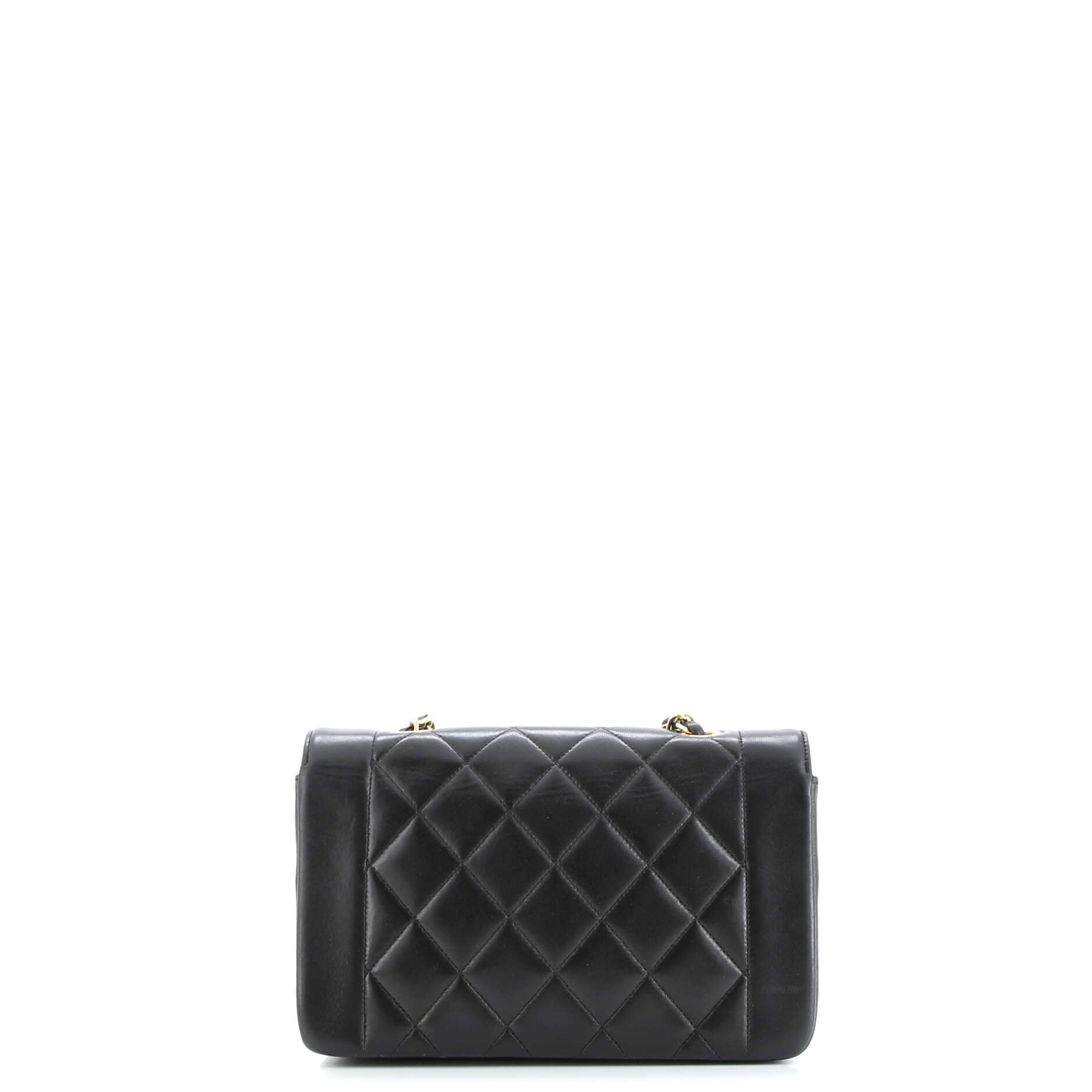 Vintage Diana Flap Bag Quilted Lambskin Small