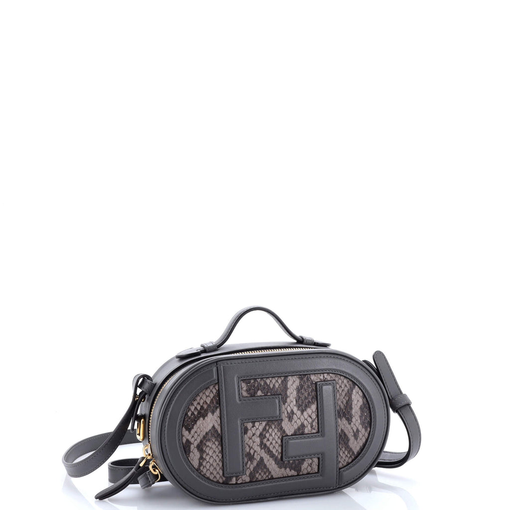 O'Lock Camera Bag Leather with Python Mini