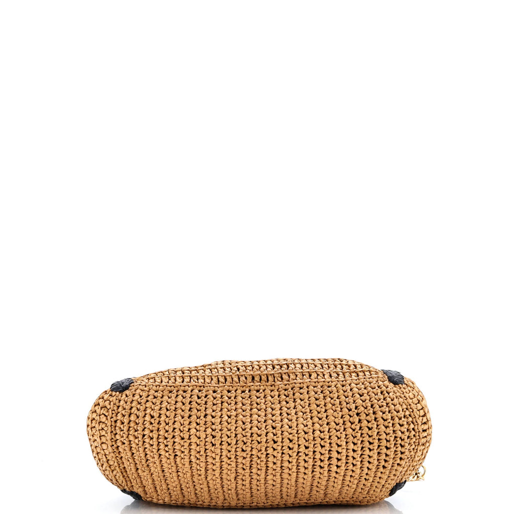 GG Marmont Chain Tote Raffia Large
