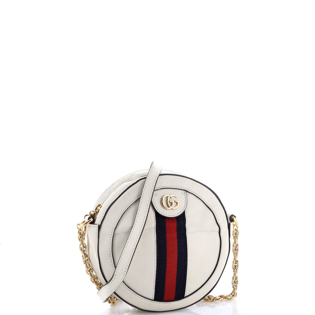 Ophidia Round Shoulder Bag Leather Mini
