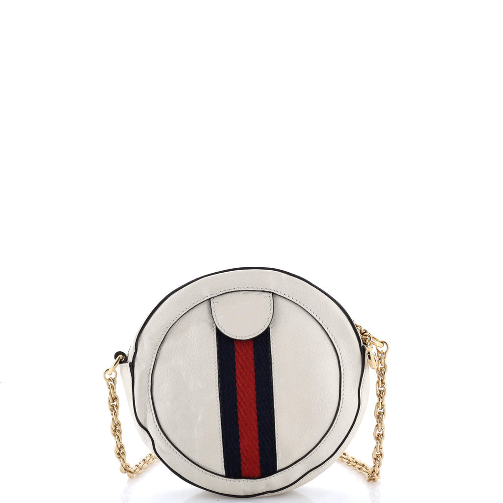 Ophidia Round Shoulder Bag Leather Mini