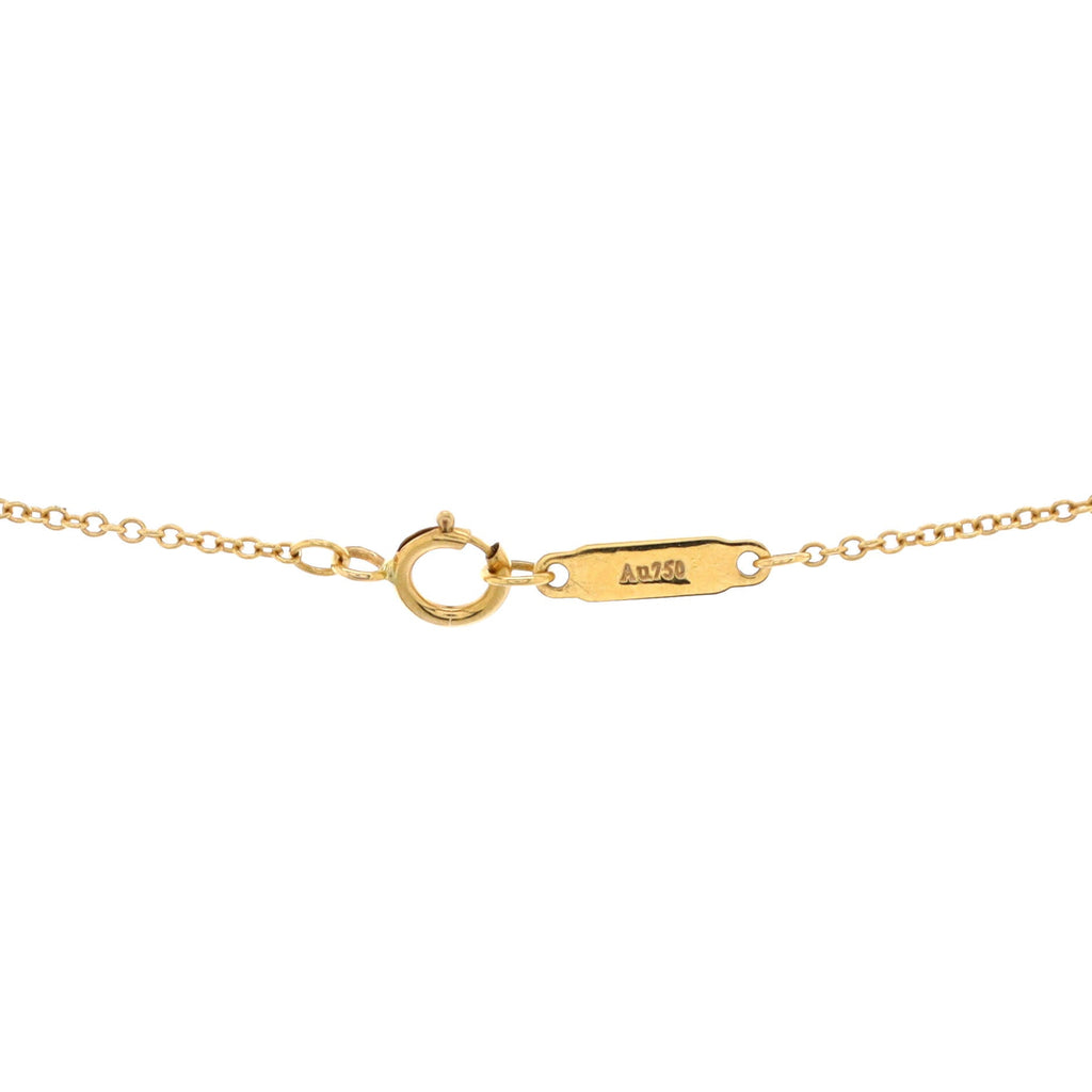 T Smile Pendant Necklace 18K Yellow Gold and Diamonds Small