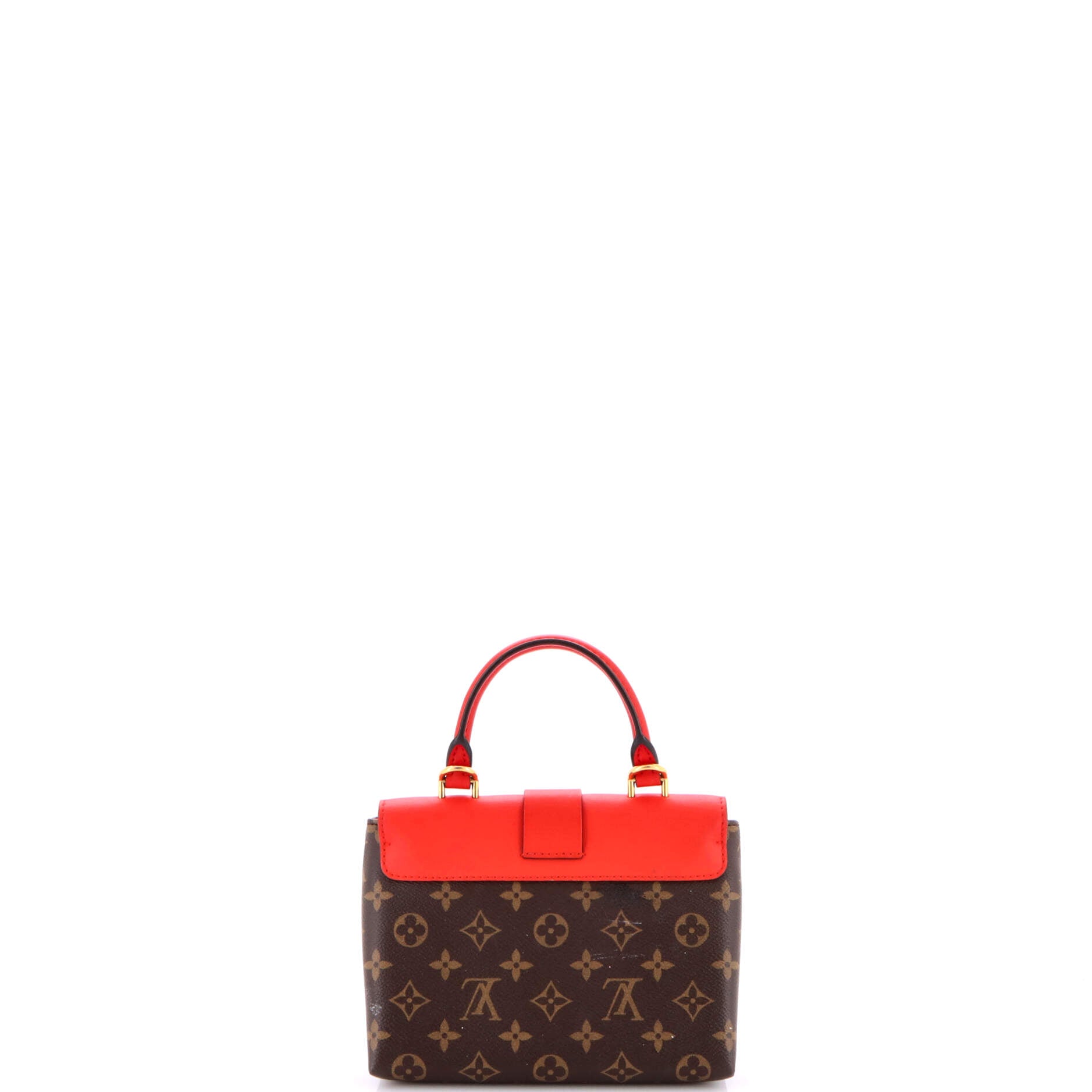 Locky Handbag Monogram Canvas with Leather BB