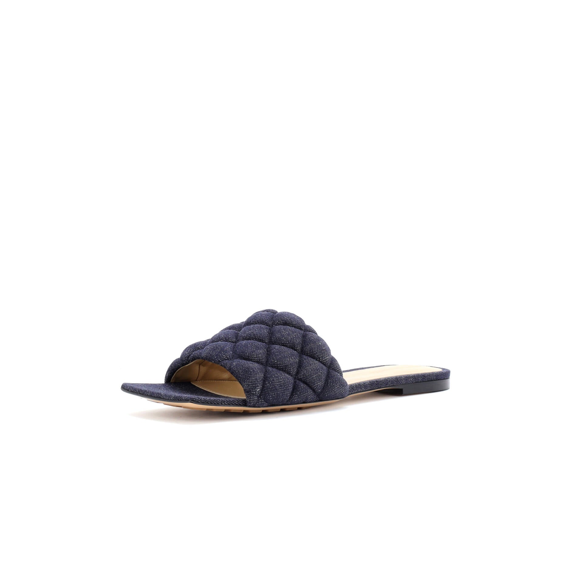 Women's The Padded Flat Sandals Quilted Denim