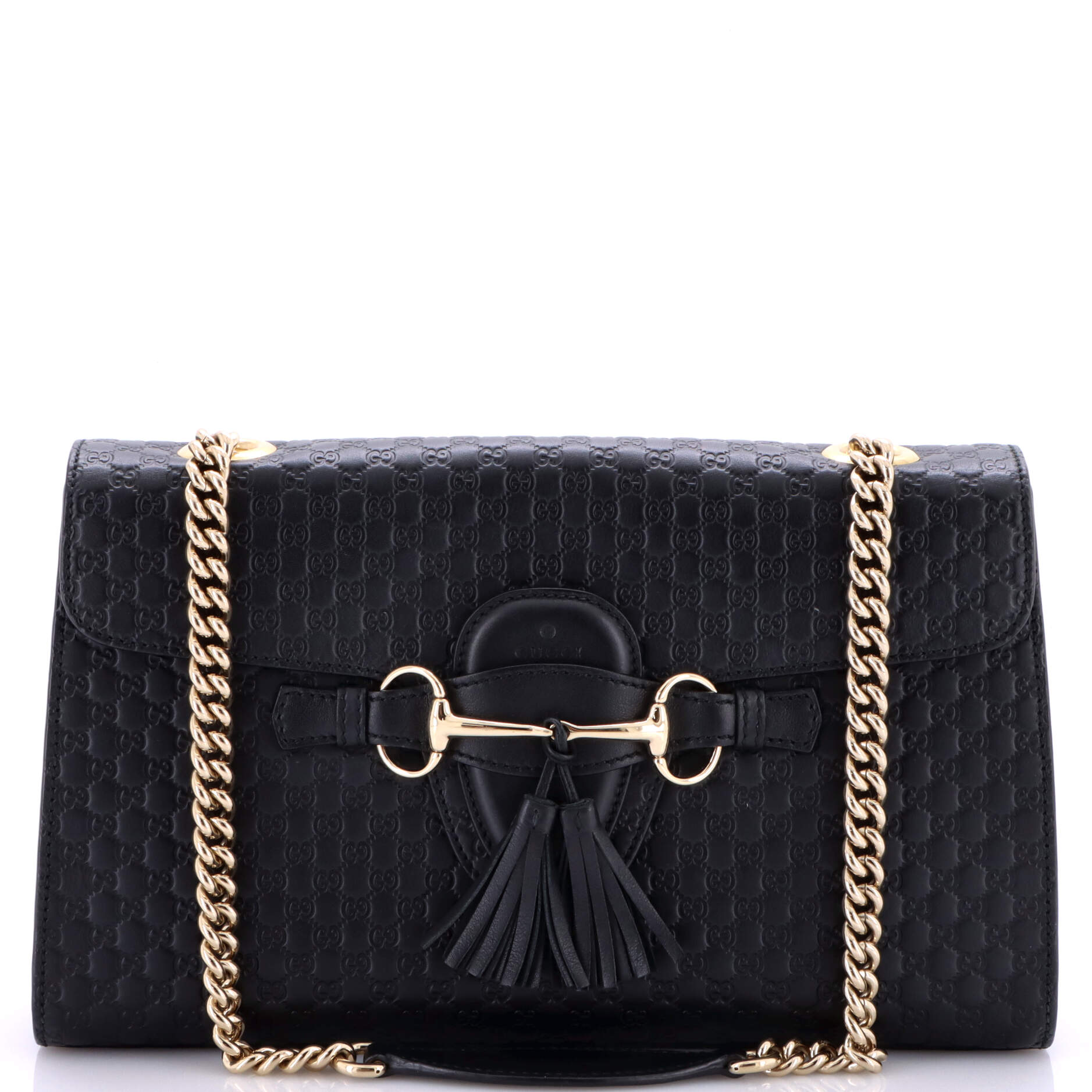 Emily Chain Flap Bag Microguccissima Leather Medium