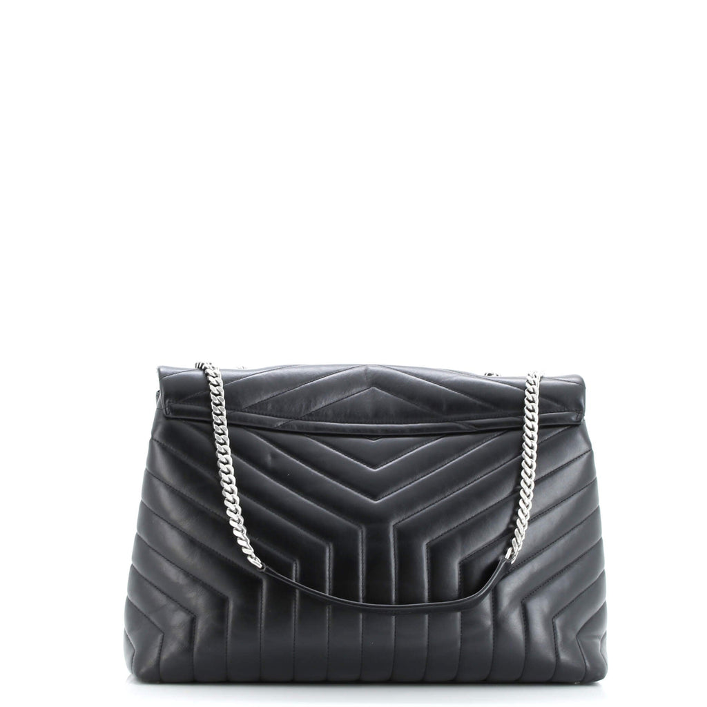 Loulou Shoulder Bag Matelasse Chevron Leather Large