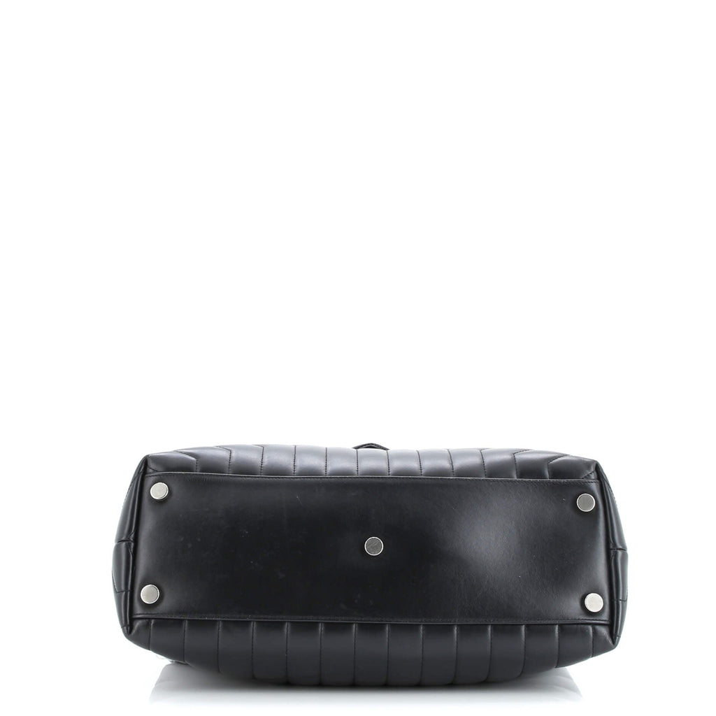 Loulou Shoulder Bag Matelasse Chevron Leather Large