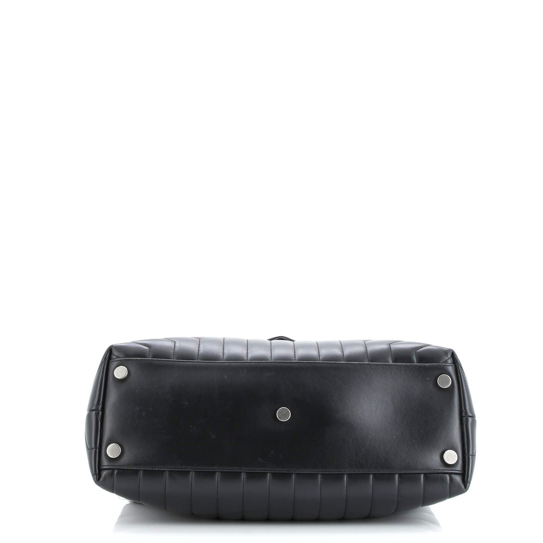 Loulou Shoulder Bag Matelasse Chevron Leather Large