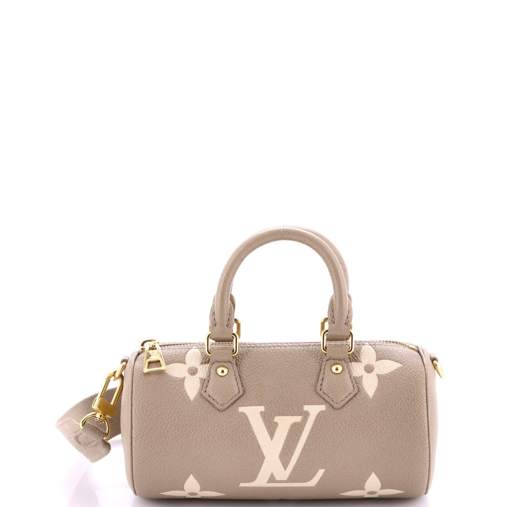 Papillon Handbag Bicolor Monogram Empreinte Giant BB