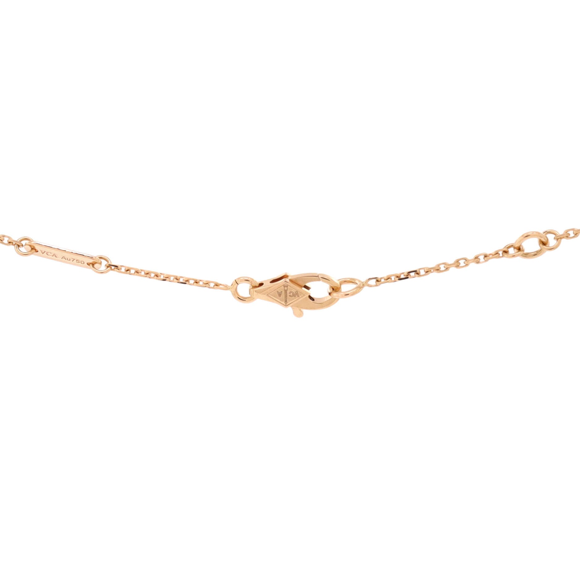 Sweet Alhambra Pendant Necklace 18K Rose Gold
