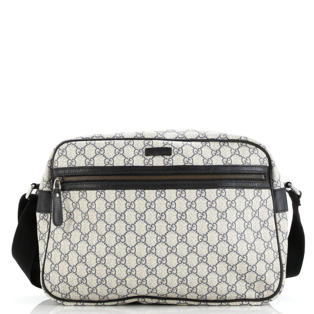 Front Zip Camera Bag GG Coated Canvas Large