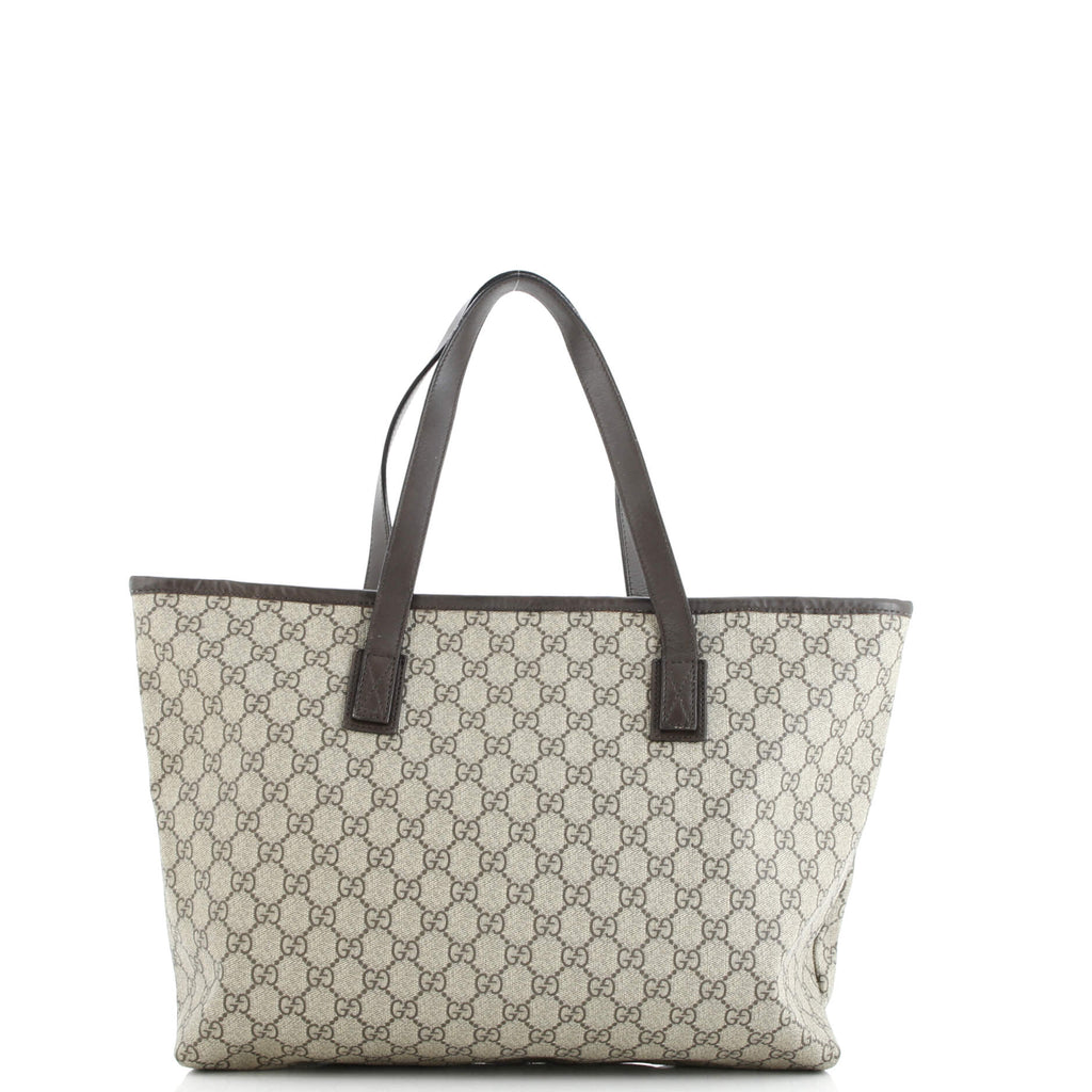 Plus Tote GG Coated Canvas with Leather Medium