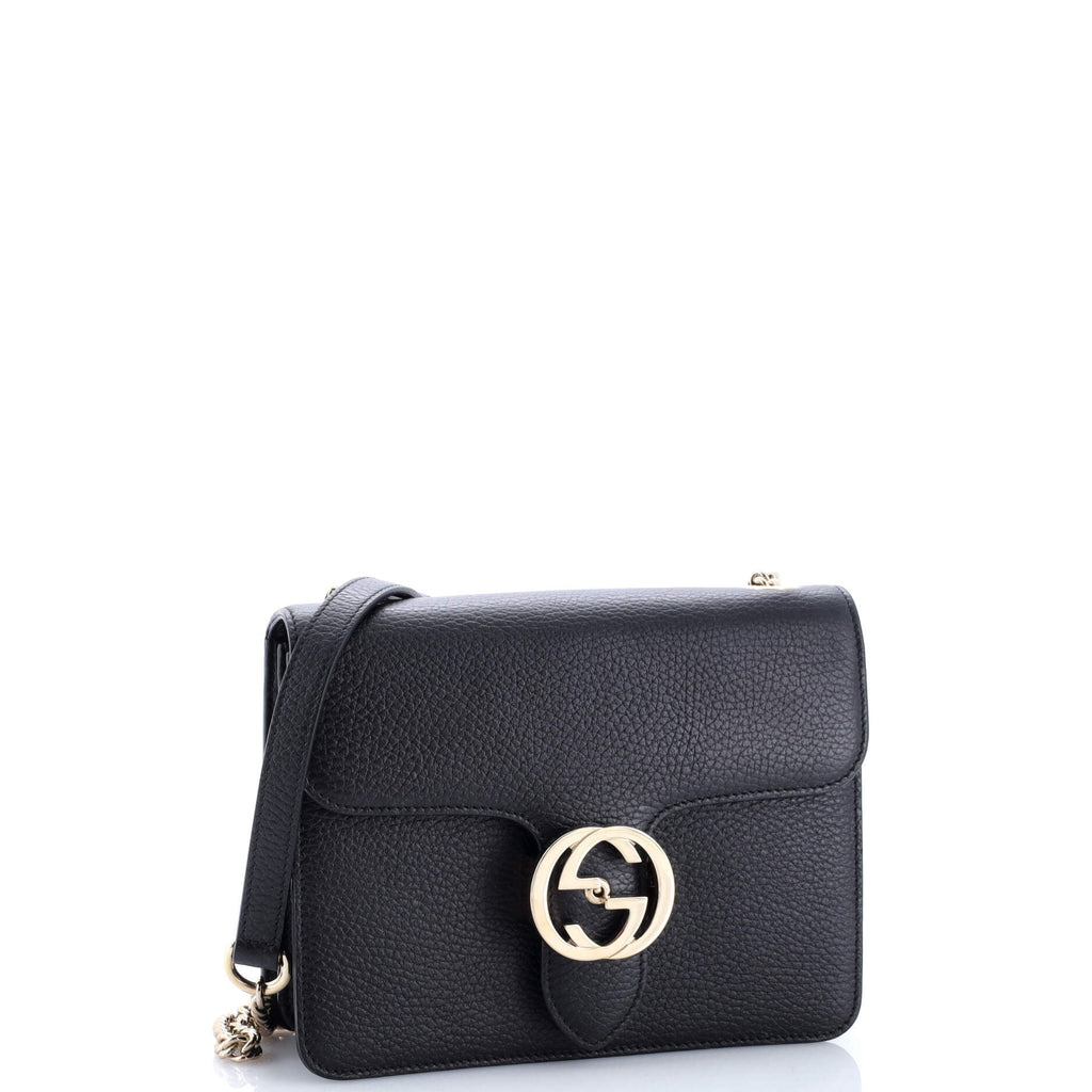 Interlocking Shoulder Bag Leather Small